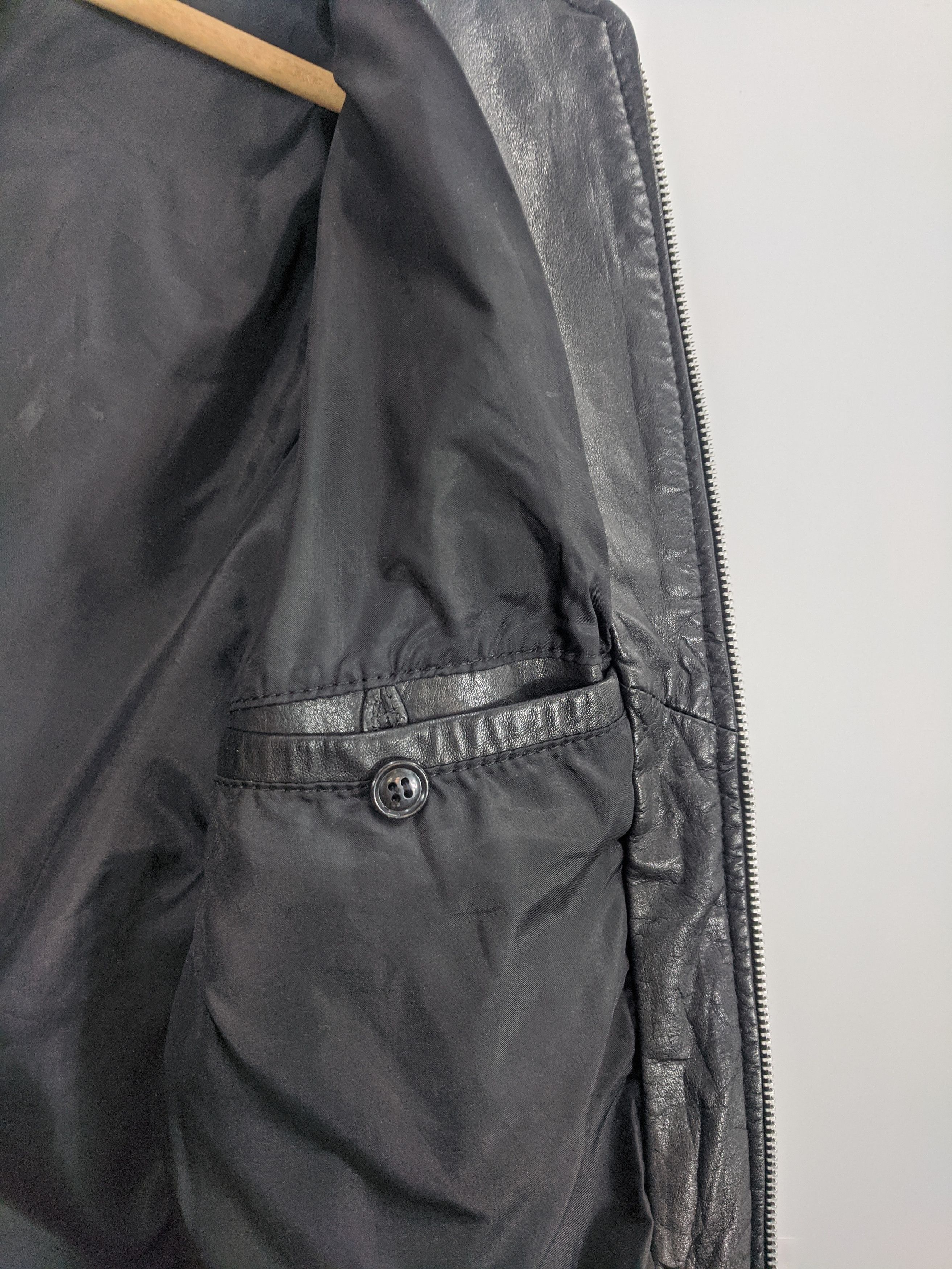 Vintage Vintage Leather Zipper Men Jacket J0346 Size US M / EU 48-50 / 2 - 9 Thumbnail