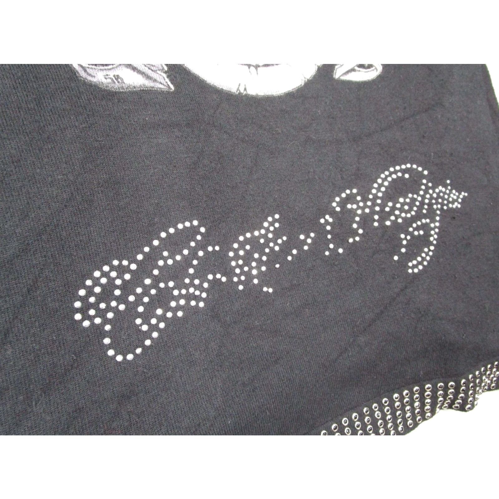 Vintage Christian Audigier Studded Cardigan Sweater Women Medium Black Long Sleeve Asymmetrical Size M / US 6-8 / IT 42-44 - 7 Thumbnail