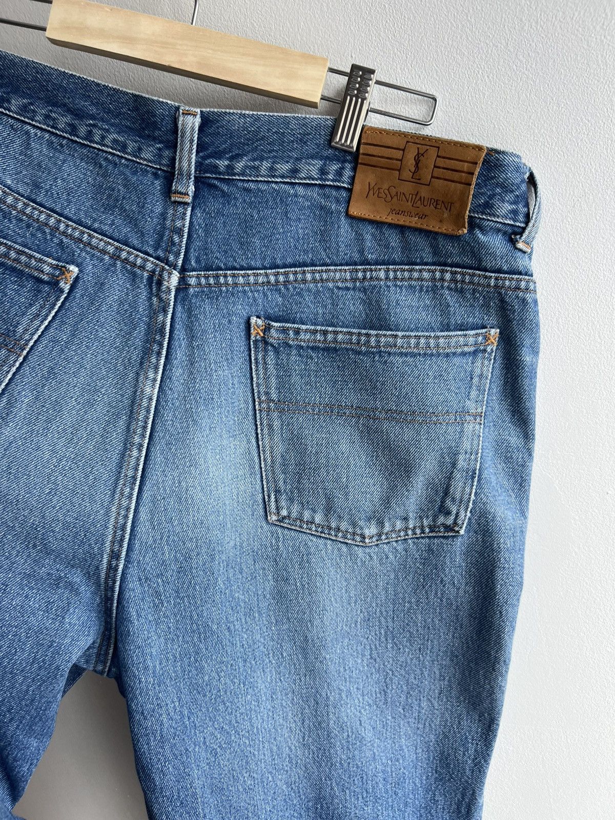 Yves Saint Laurent Vintage Yves Saint Laurent YSL Mens Blue Denim Jeans Pants Size US 38 / EU 54 - 6 Thumbnail