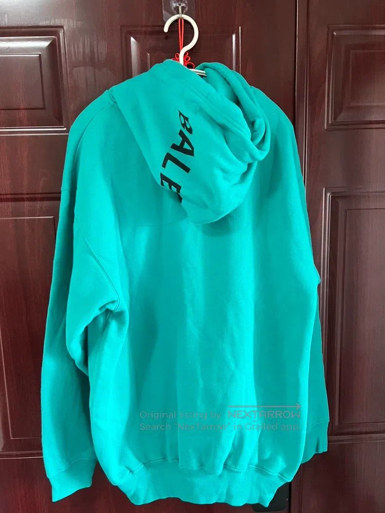 Other Balenciaga Logo printed lake blue hoodie Size US XXS / EU 40 - 1 Thumbnail