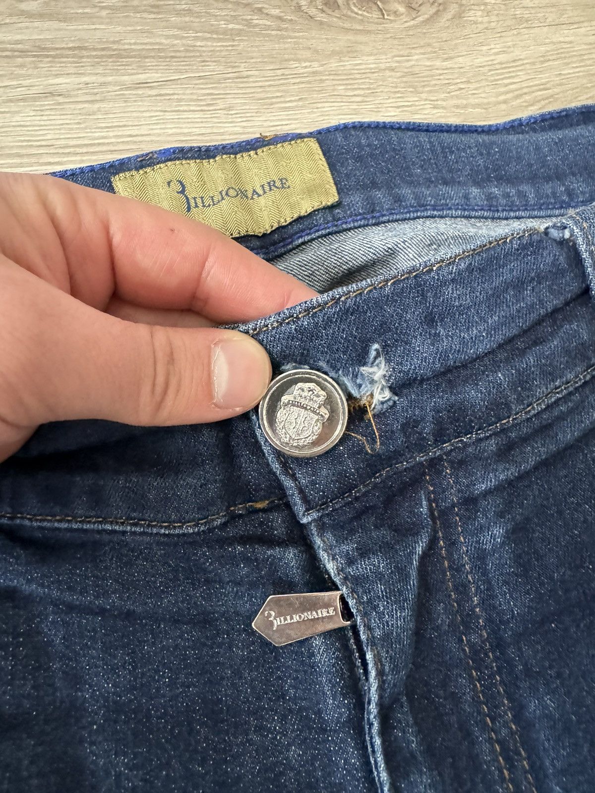 Billionaire Couture Billionaire Couture Blue Denim Jeans Made In Italy Size US 34 / EU 50 - 9 Thumbnail
