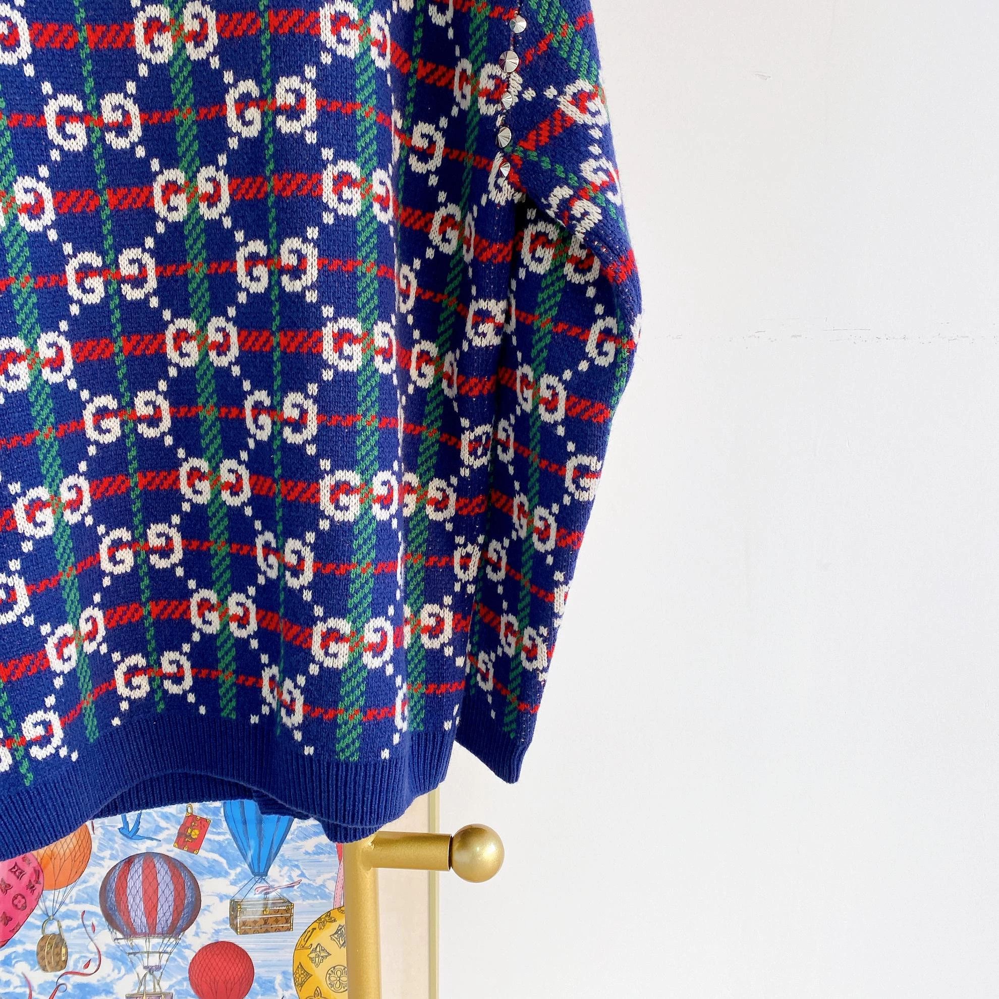 Gucci Gucci Full Logo Cardigan Jacket M Size US M / EU 48-50 / 2 - 6 Thumbnail