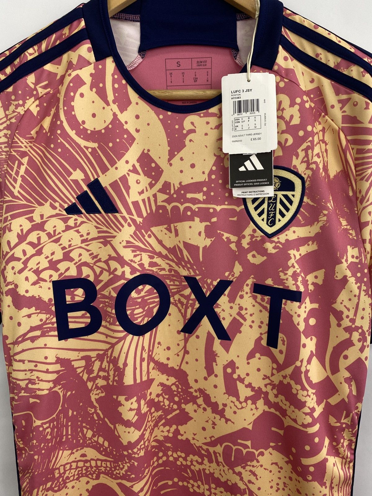 Adidas 🏴󠁧󠁢󠁥󠁮󠁧󠁿 Y2K 2023 Adidas Leeds United LUFC Soccer Jersey Blokecore Size US S / EU 44-46 / 1 - 4 Thumbnail