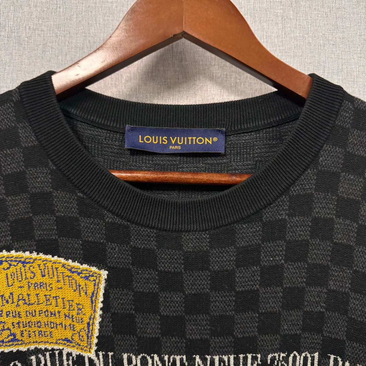 Louis Vuitton LV FW25 Monogram Check Knit Short L Like New Worn Size US L / EU 52-54 / 3 - 4 Thumbnail