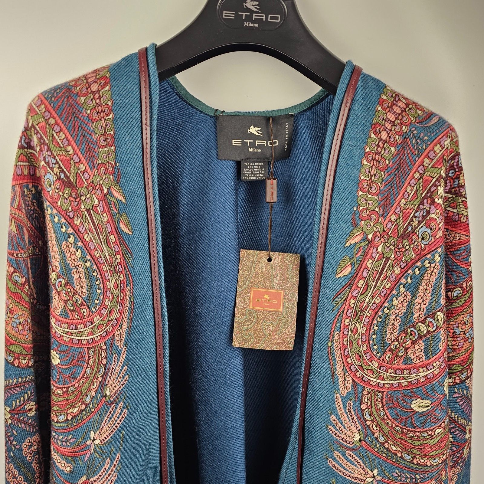 Etro ETRO Multicolor Wool Cape Size ONE SIZE - 3 Thumbnail