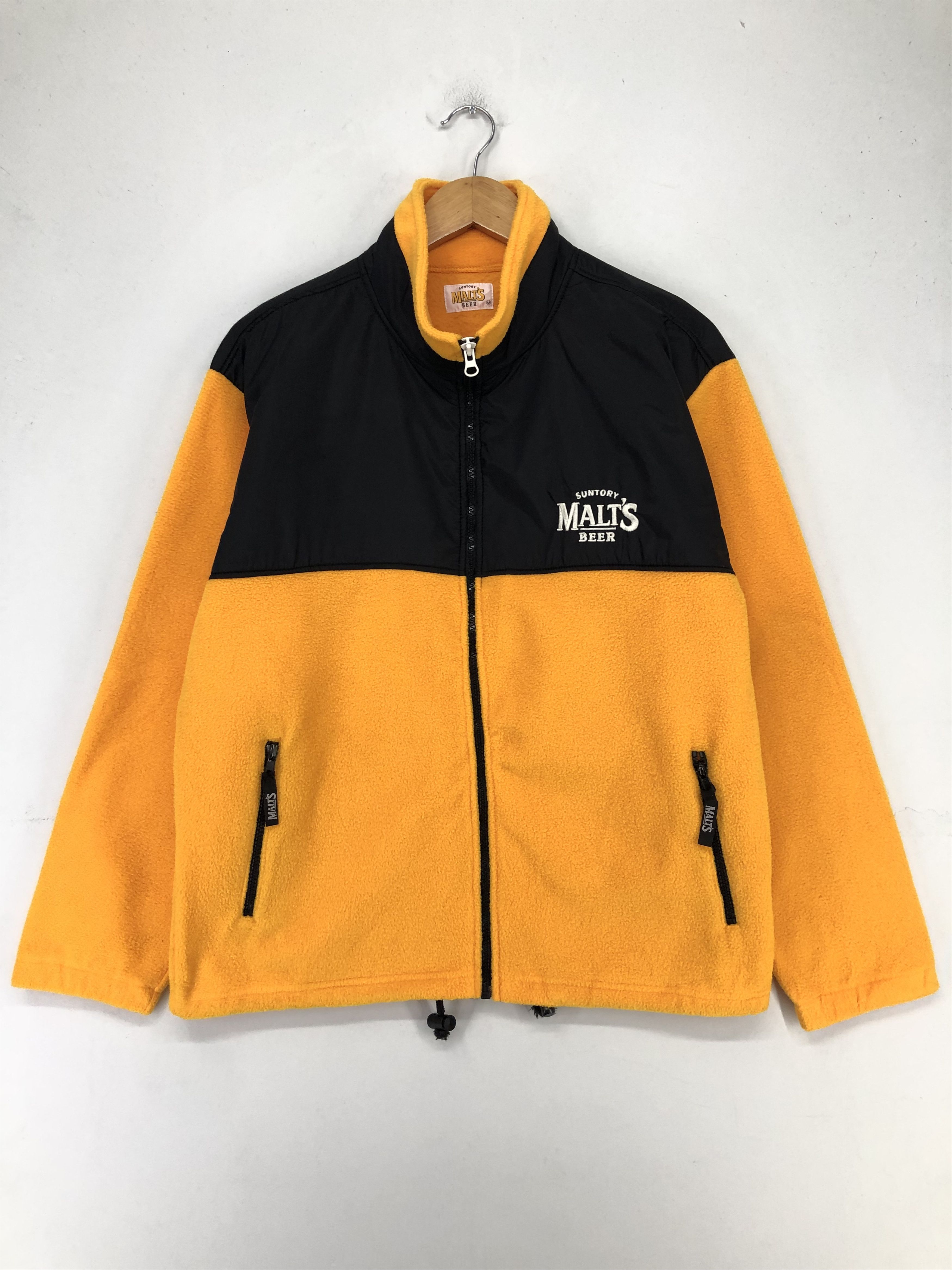 Vintage Suntory Malt's Beer full-zip Fleece Jacket