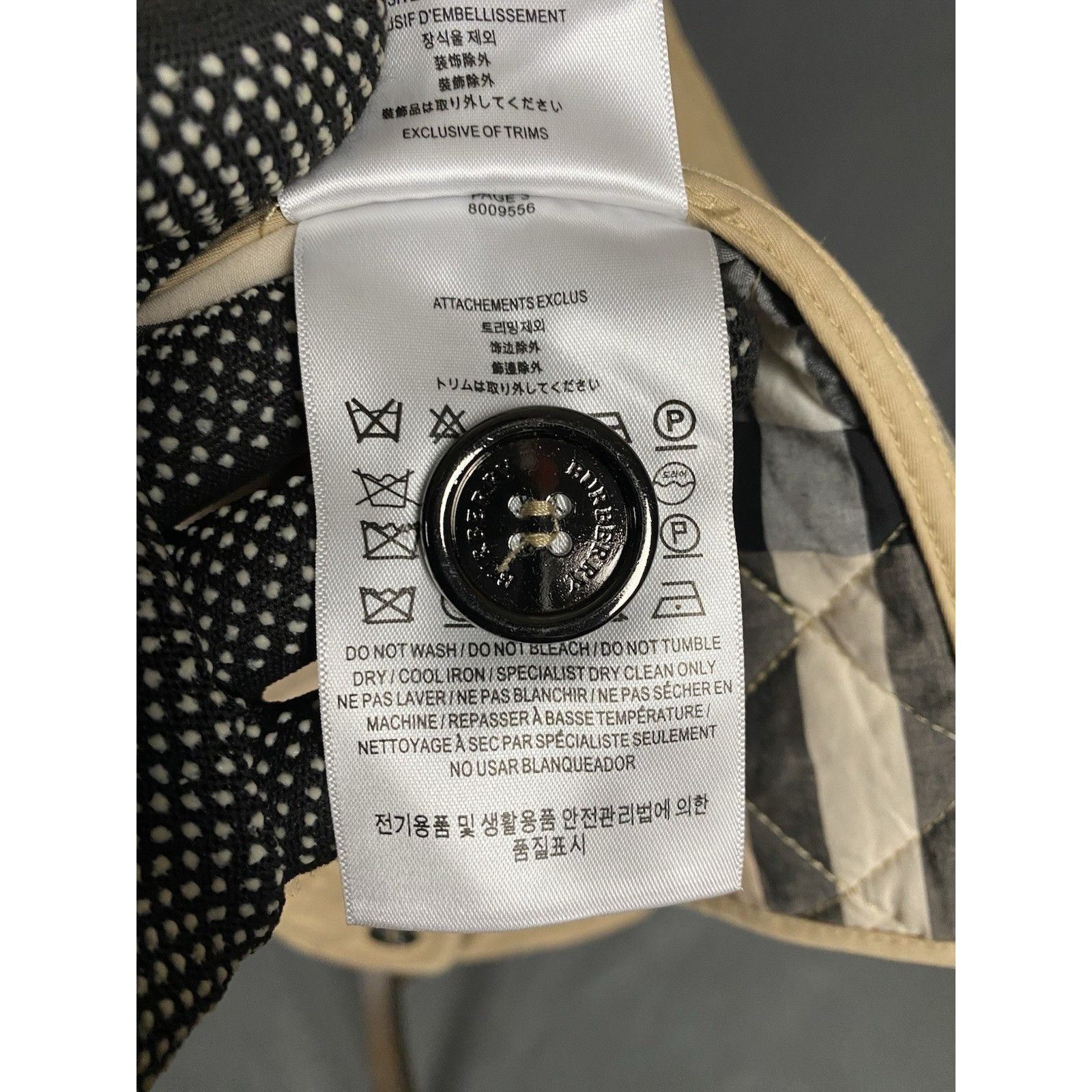 Burberry Burberry Nova Check RECENT Women's Beige Quilted Jacket Size Size 3XL / US 20-22 - 15 Thumbnail