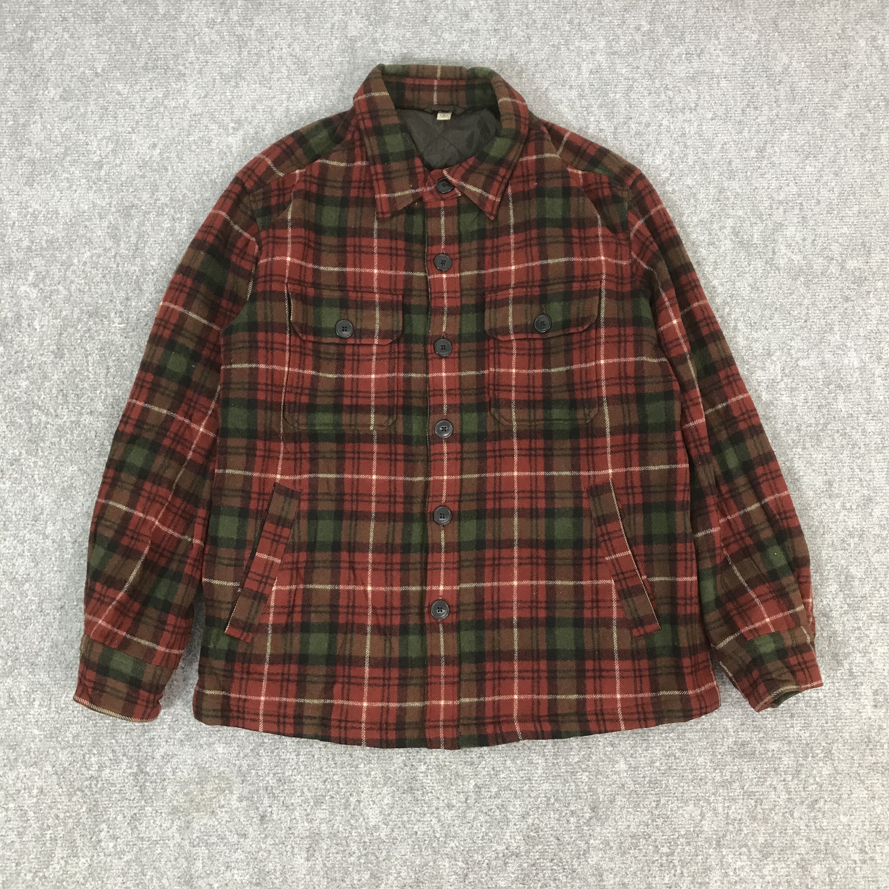 TARTAN JAPAN UNIQLO BUTTON UP JACKET