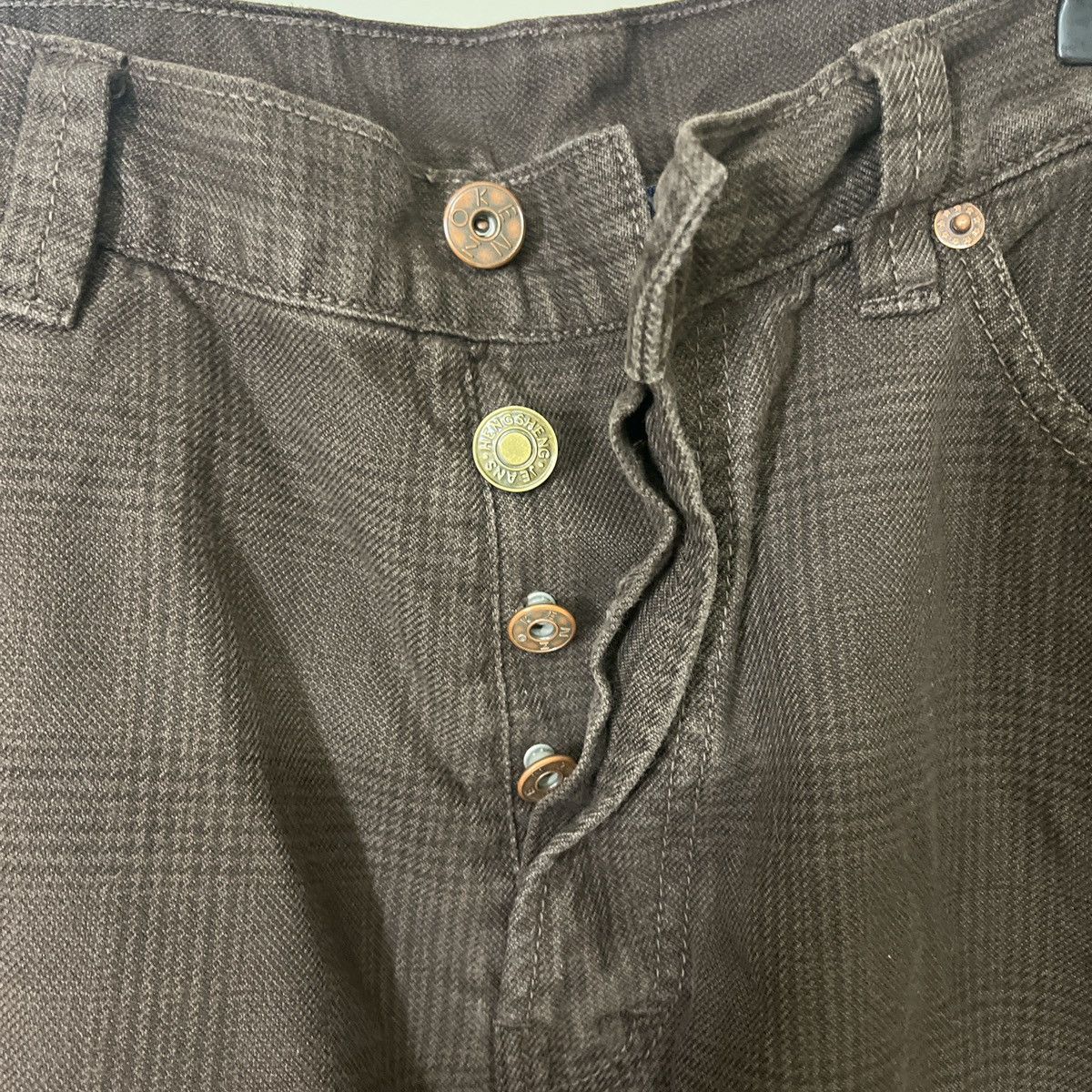 Kenzo Kenzo Brown Plaid Jeans Size US 31 - 3 Thumbnail