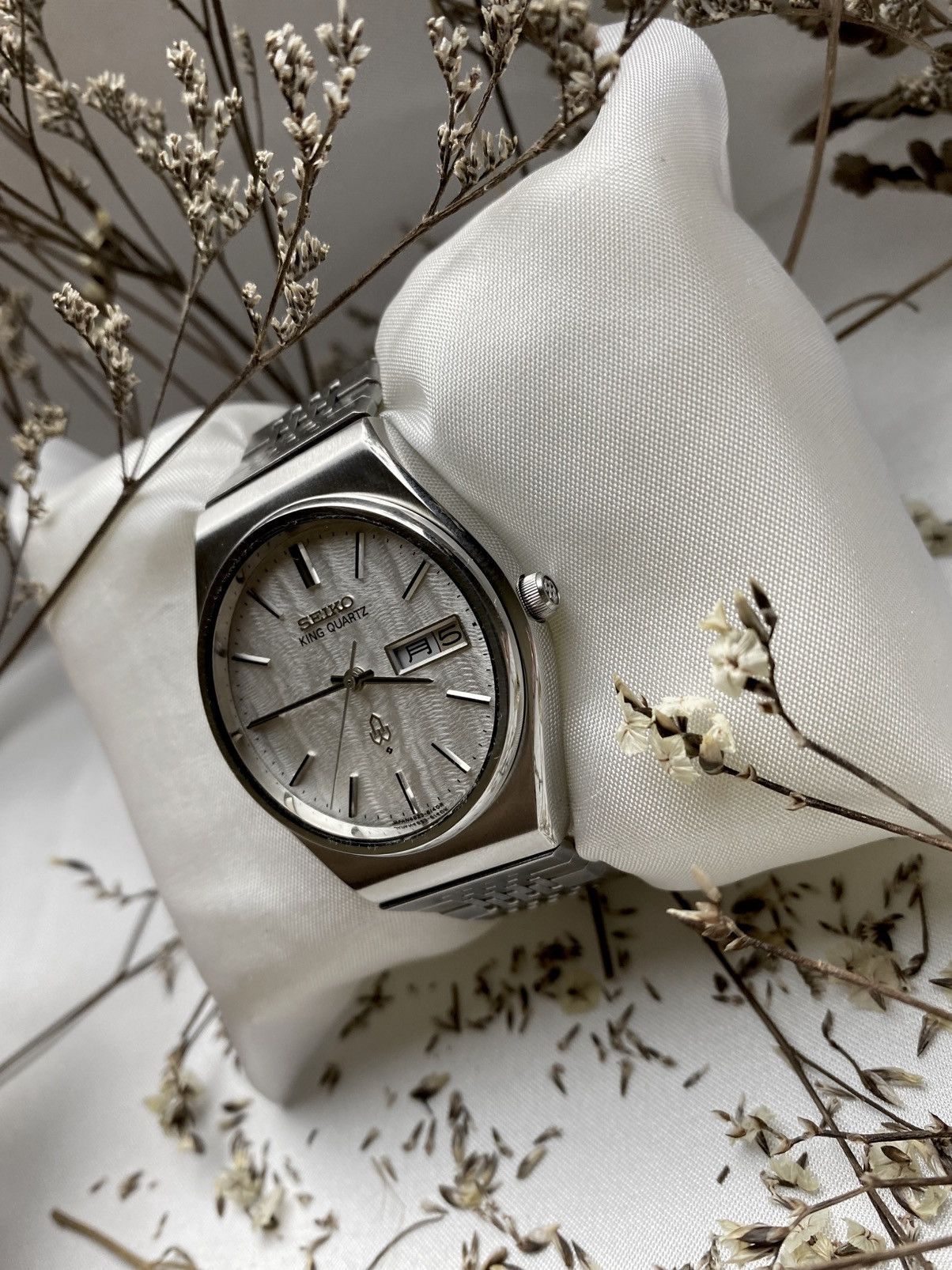 Seiko Seiko King Quartz Wood Dial Size 38 - 2 Thumbnail