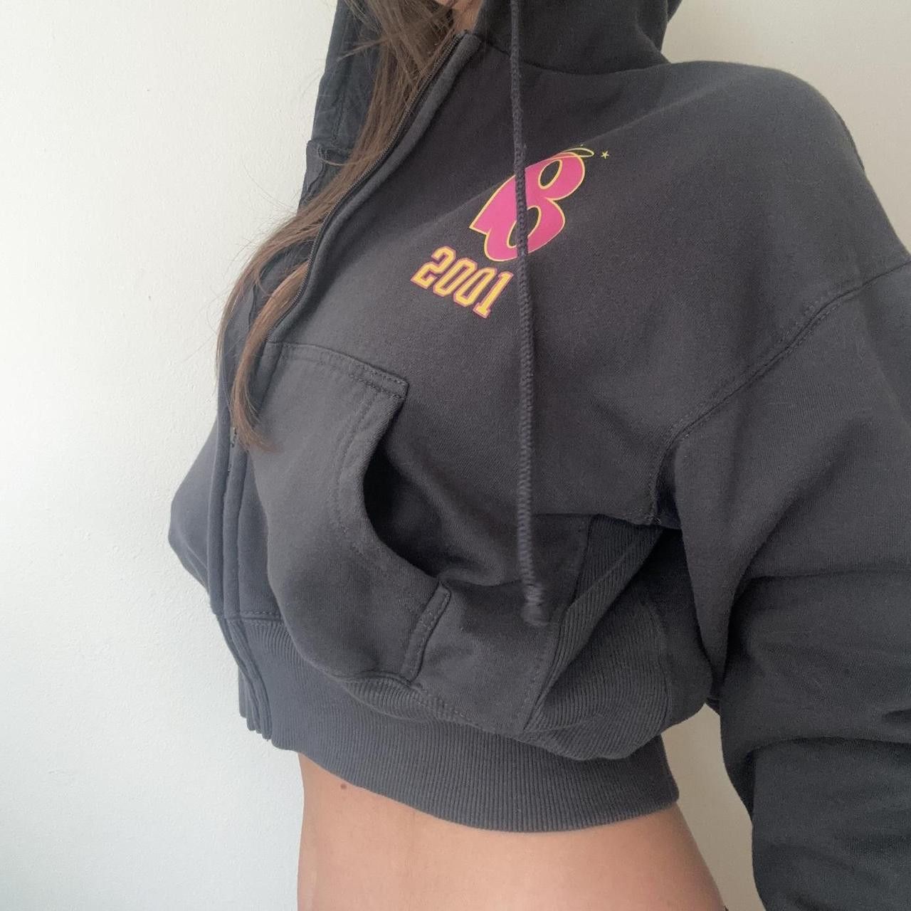 Other Bratz Women’s Grey and pink Hoodie y2k cropped zip-up Size XS / US 0-2 / IT 36-38 - 5 Thumbnail