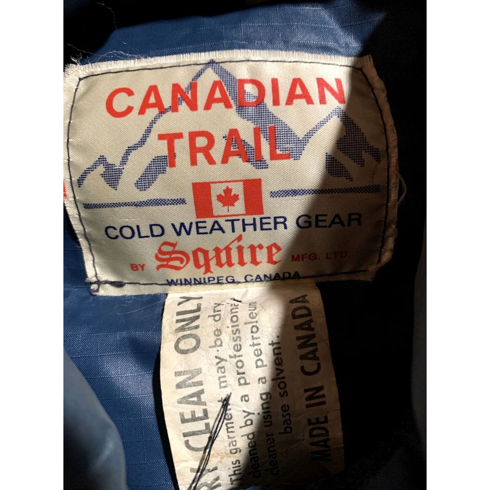 Vintage Vintage Squier Canadian Trail Goose Down Puffer Jacket Blue 70s Mens Large Coat Size US L / EU 52-54 / 3 - 5 Thumbnail