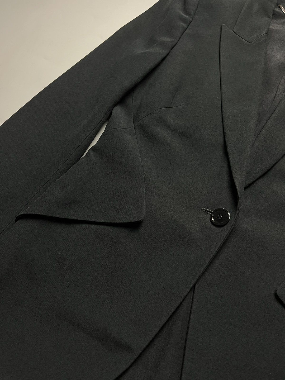 Alexander McQueen Alexander McQueen 2016 Leaf Crepe Single-Breasted Blazer Size L / US 10 / IT 46 - 7 Thumbnail
