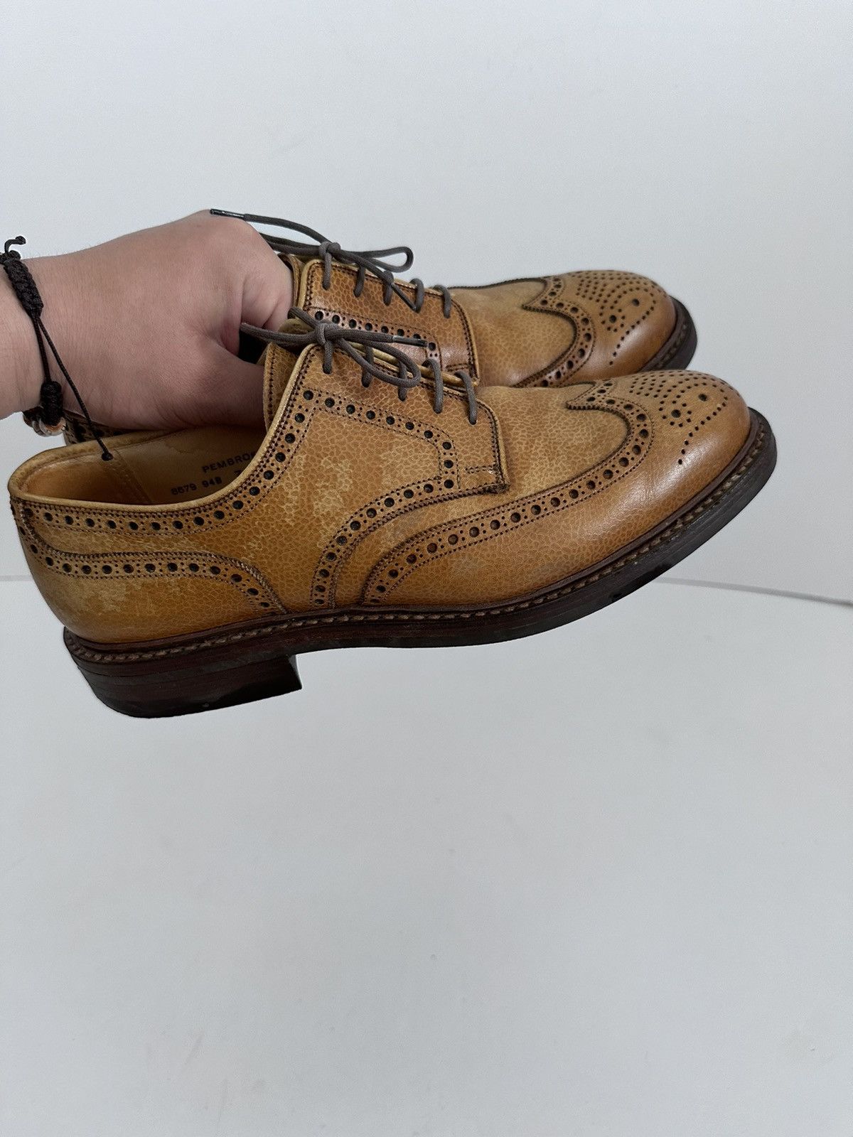 Crockett & Jones Derby Pembroke Leather Size 7