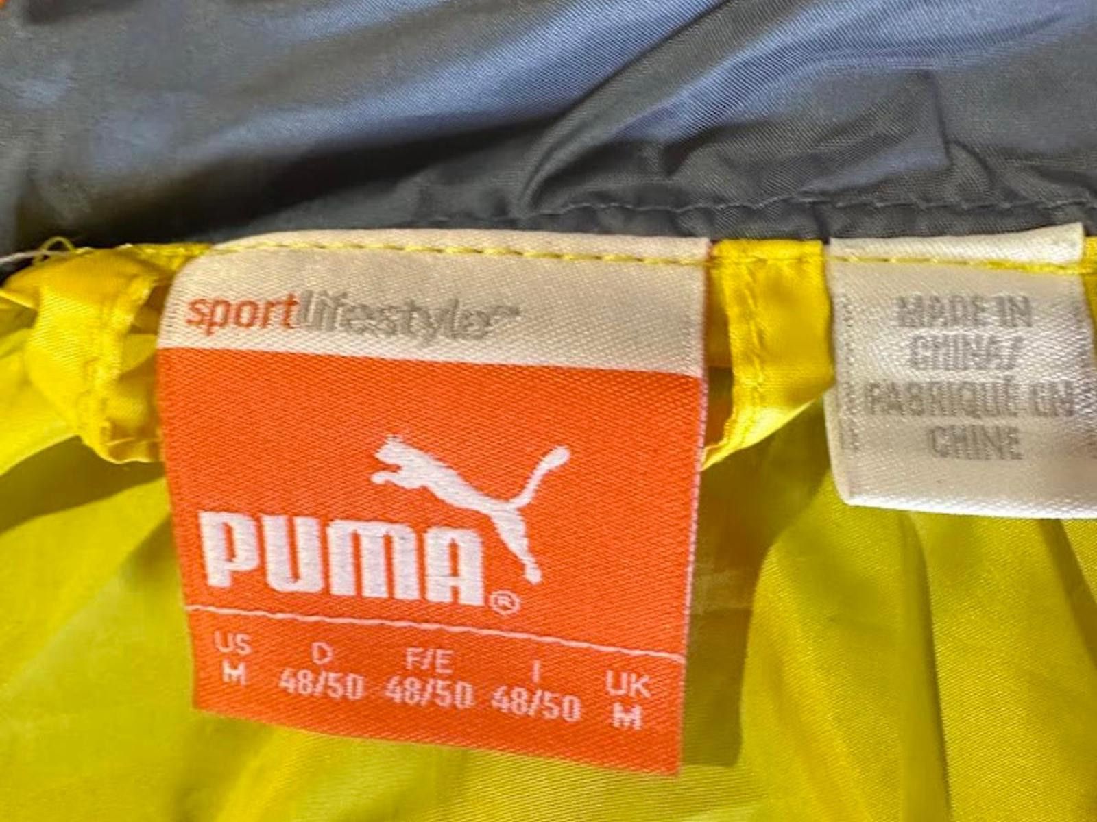 Puma Puma Sport Lifestyle Yellow Gray Windbreaker L Size US L / EU 52-54 / 3 - 4 Thumbnail