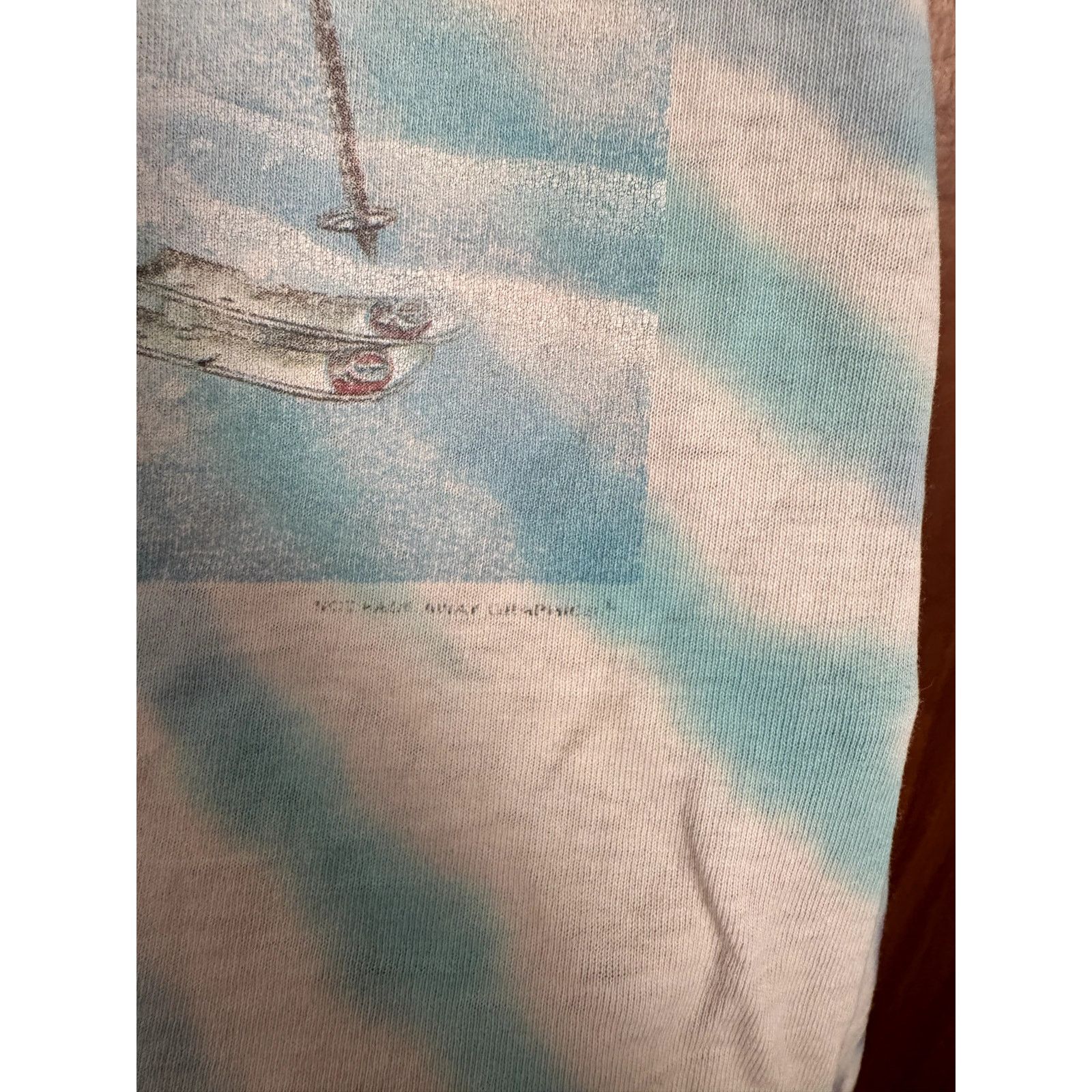 Fruit Of The Loom Vintage Grateful Dead Ski Powderman Skiing Skeleton Shirt XL Size US XL / EU 56 / 4 - 3 Thumbnail