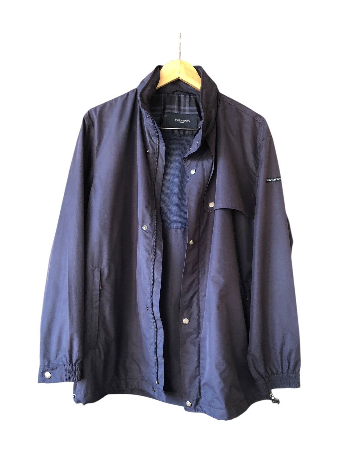 Burberry Vintage 90s Burberry Light Jacket Hoodie Size US L / EU 52-54 / 3 - 3 Thumbnail
