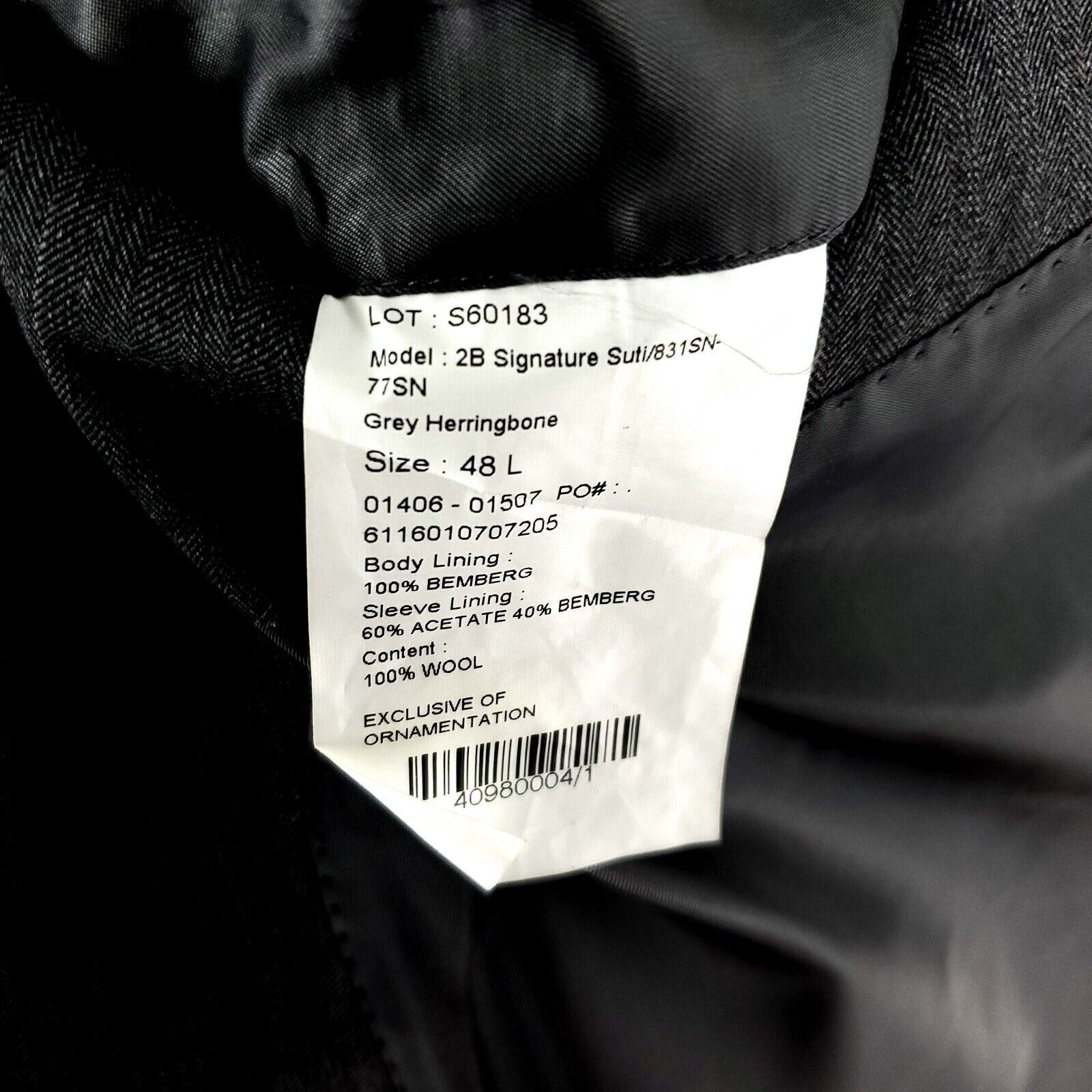 Jos. A. Bank Jos A Bank Signature Wool 2 Button 2 Piece Suit 46L Gray Her Size 46L - 9 Thumbnail