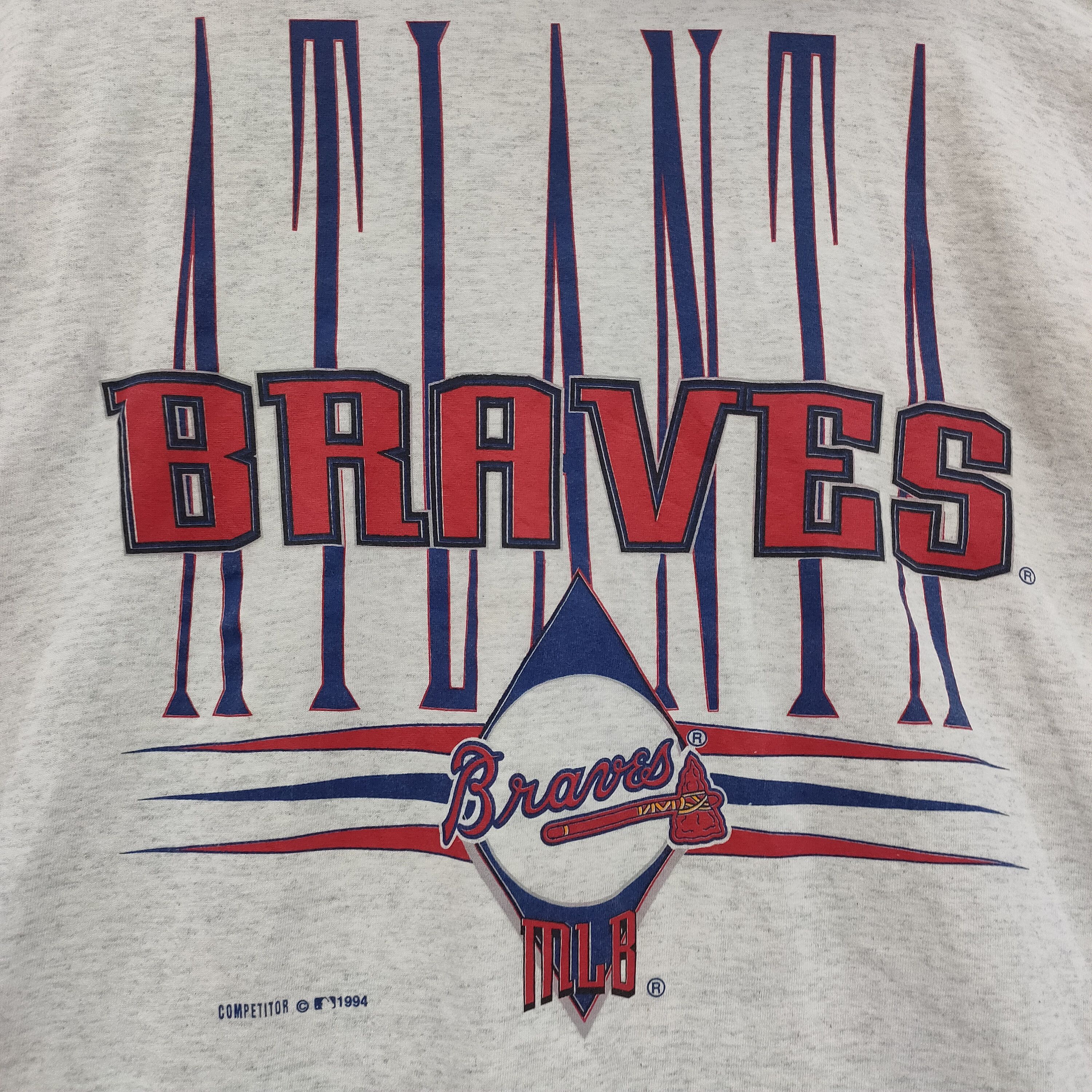 MLB × Vintage Atlanta Braves Hooded T-shirt X-Large Vintage 1994 MLB Size US XL / EU 56 / 4 - 4 Thumbnail