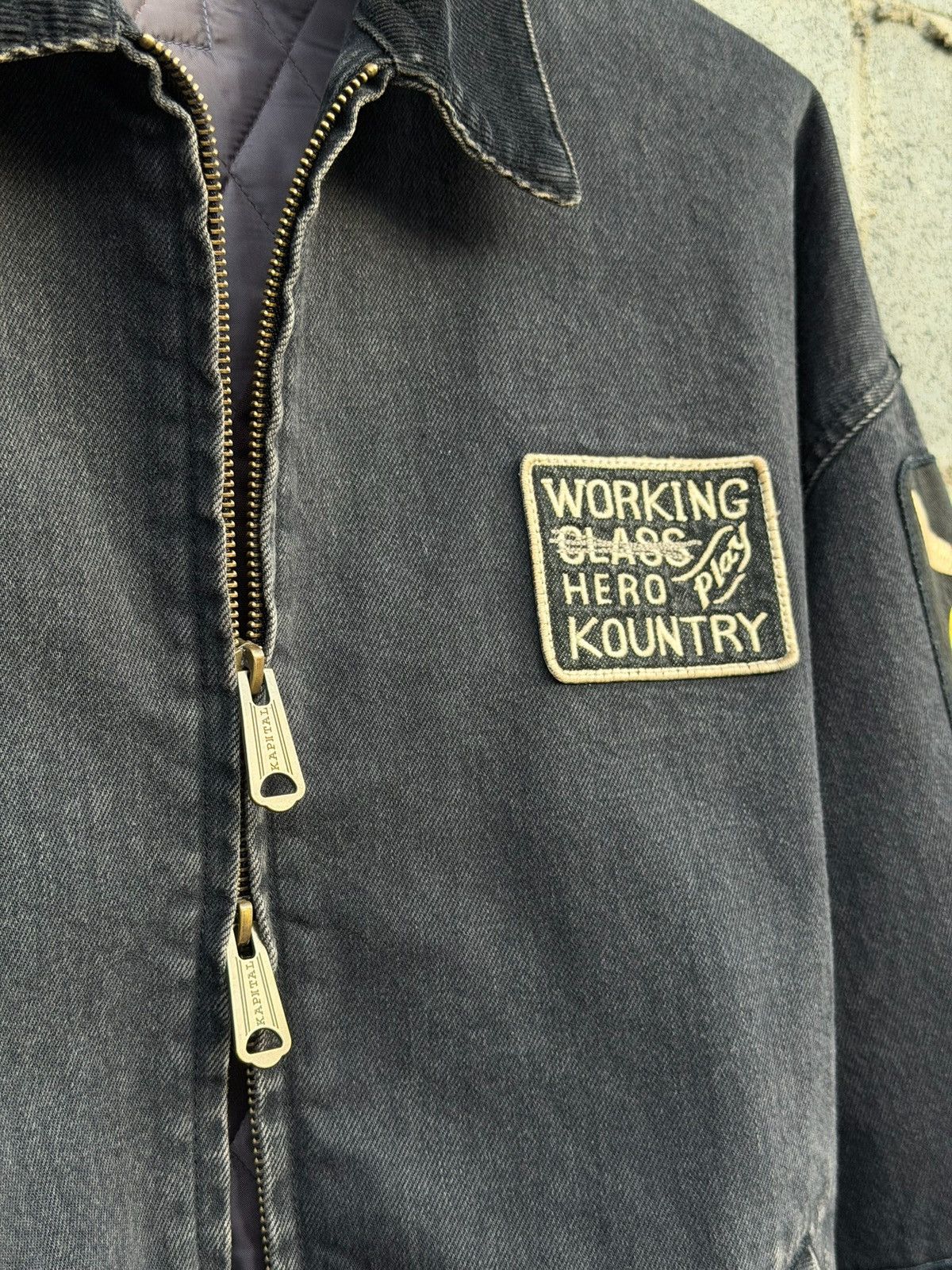 Kapital Kapital 14 oz. Denim Drizzler Anarchy Jacket Size US XL / EU 56 / 4 - 3 Thumbnail