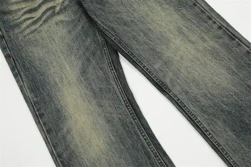 Jean Distressed washed loose pocket ripped flared jeans Size US 32 / EU 48 - 7 Thumbnail