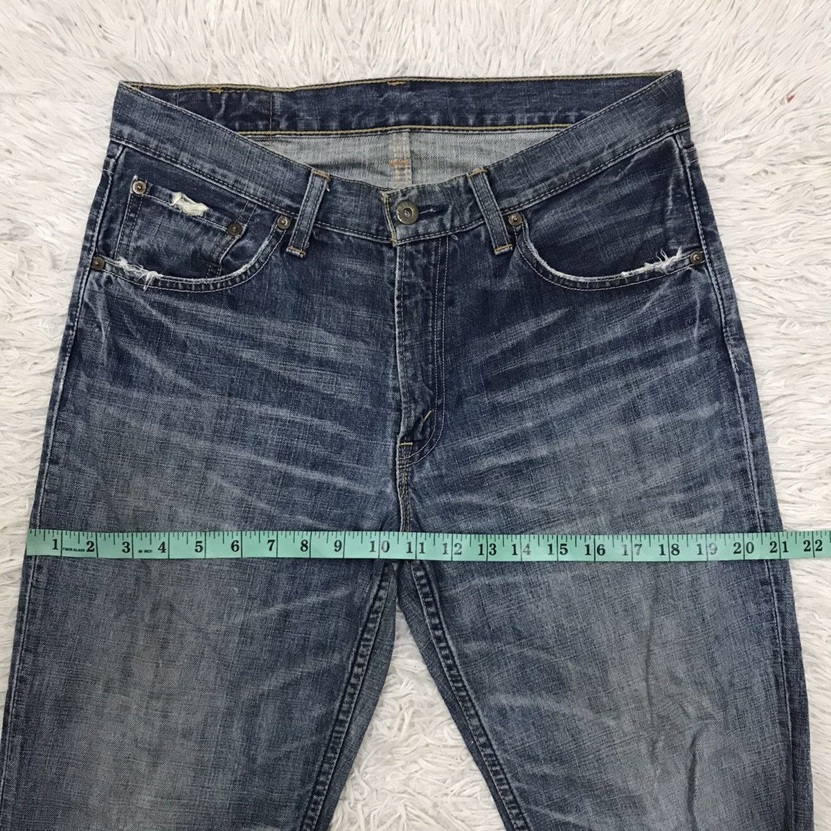 Levi's Vintage Clothing Vintage Levis Lot 502 Regular Cut Distressed Denim Jeans Size US 32 / EU 48 - 19 Thumbnail