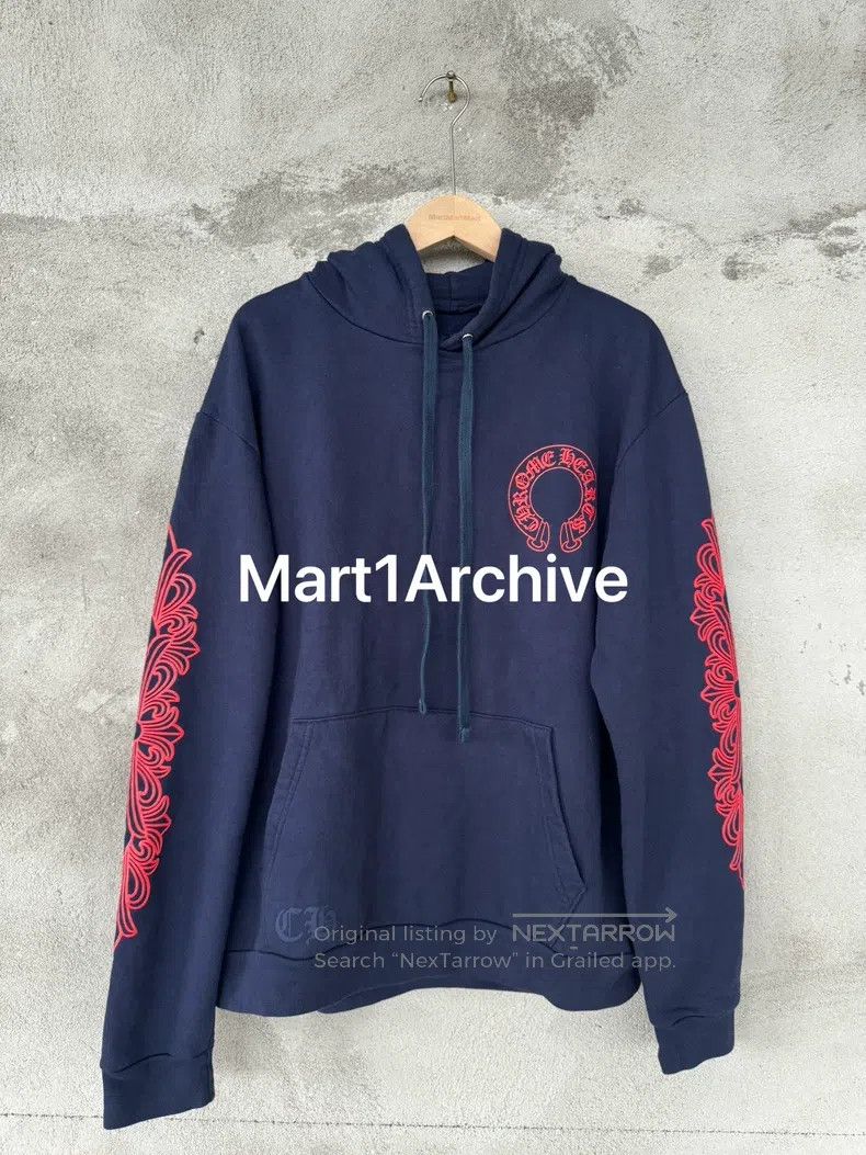 Other CHROME HEARTS Navy blue horse hoof vine hoodie Size US M / EU 48-50 / 2 - 1 Thumbnail