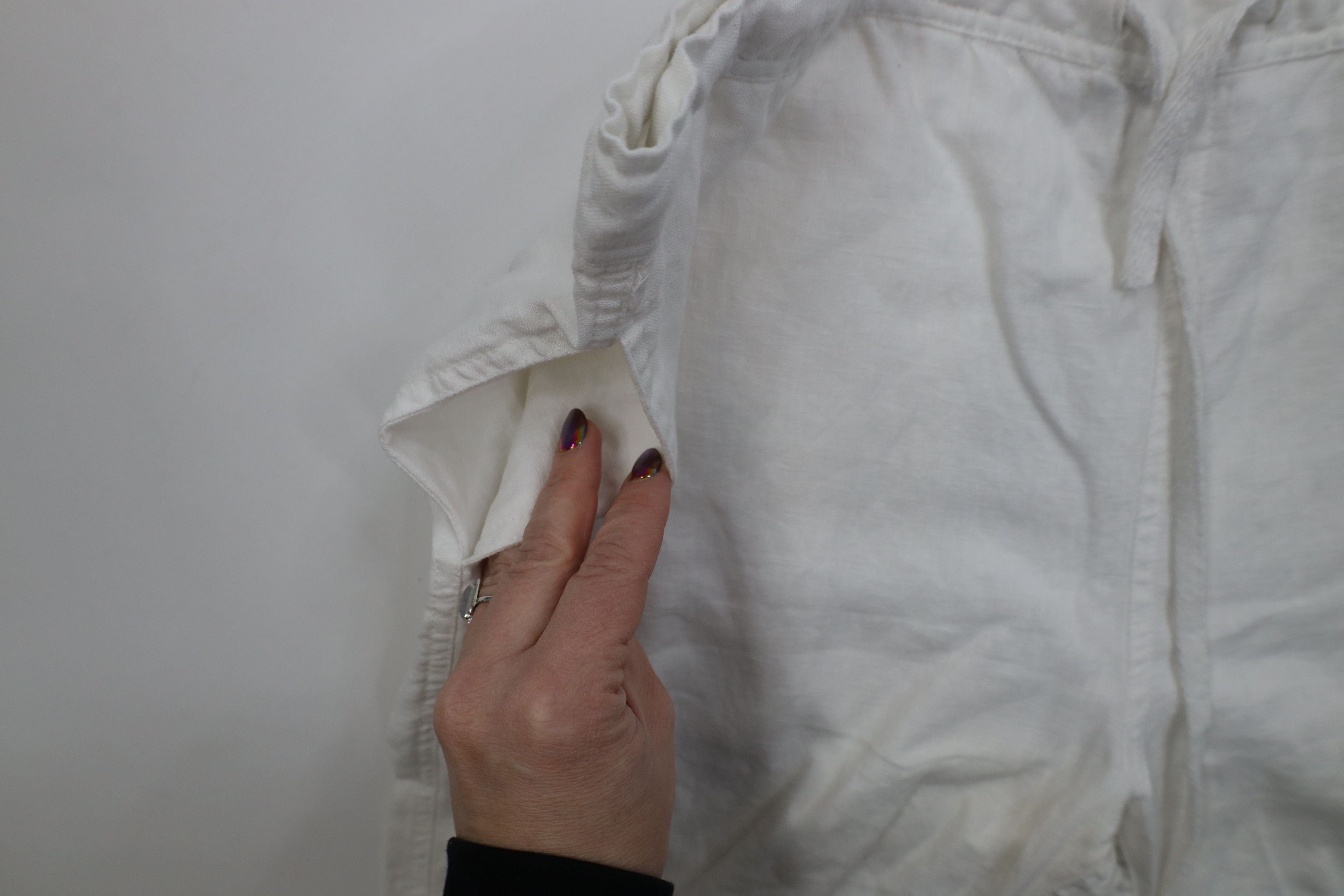Vintage Vintage 90s Streetwear Sheer Linen Wide Leg Harem Pants Size US 34 / EU 50 - 9 Thumbnail