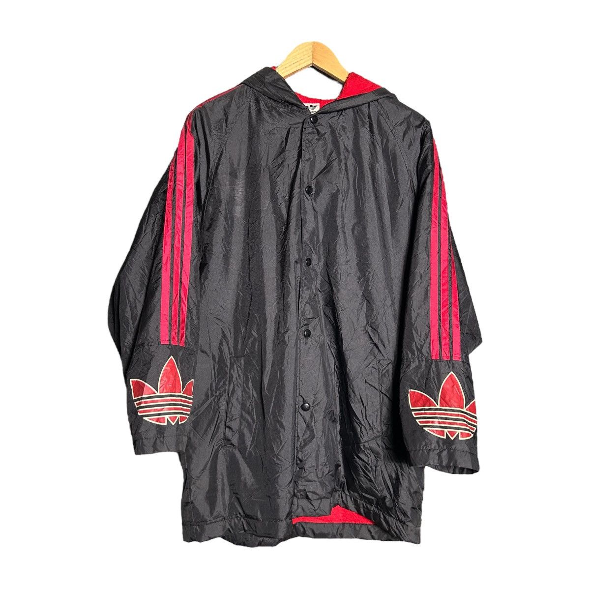 Adidas Vintage Adidas Original Big Logo Hoodie Coat / Windbreaker Size L / US 10 / IT 46 - 2 Thumbnail
