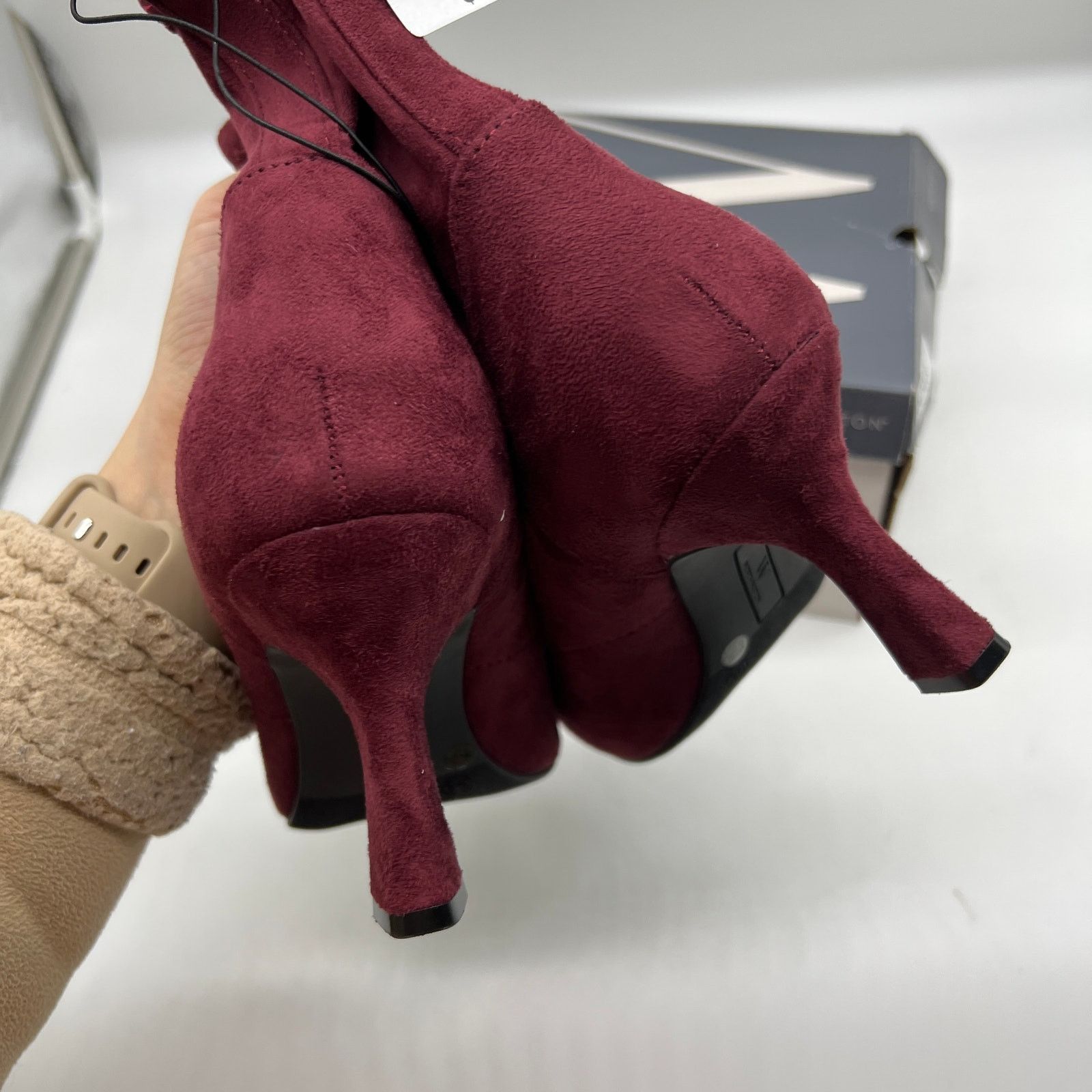 Other Worthington Elegant Oxblood Suede Ankle Boots Size 9.5M Size US 9.5 / IT 39.5 - 9 Thumbnail