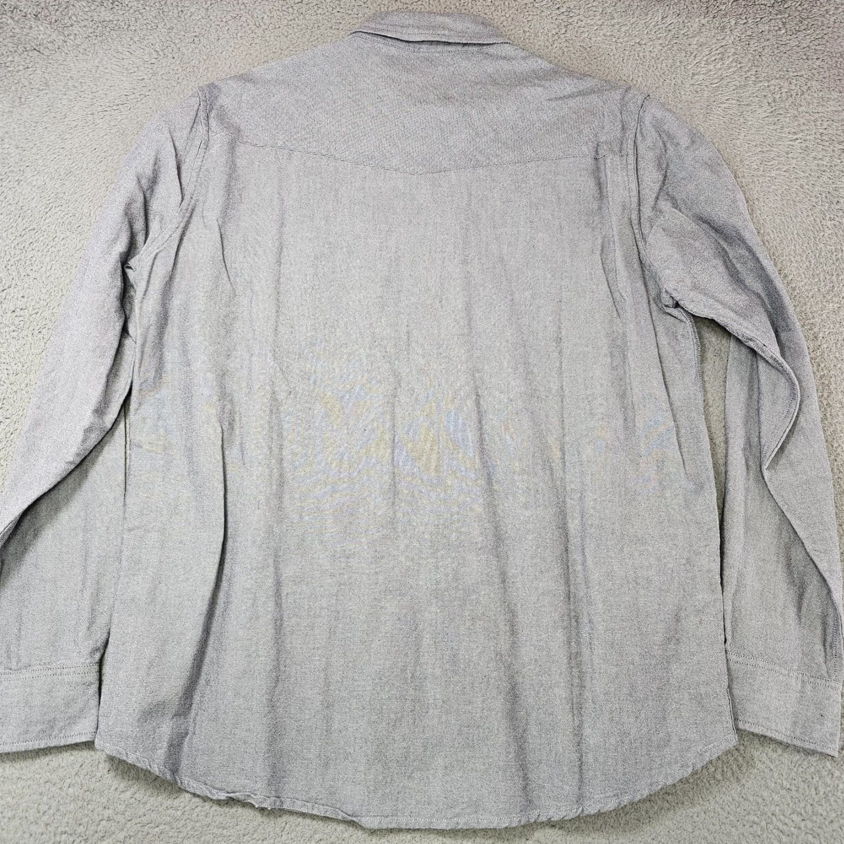 Vintage Criquet Shirt Mens Large Gray Button Down Oxford 100% Cotton Long Sleeve Casual Size US L / EU 52-54 / 3 - 7 Thumbnail