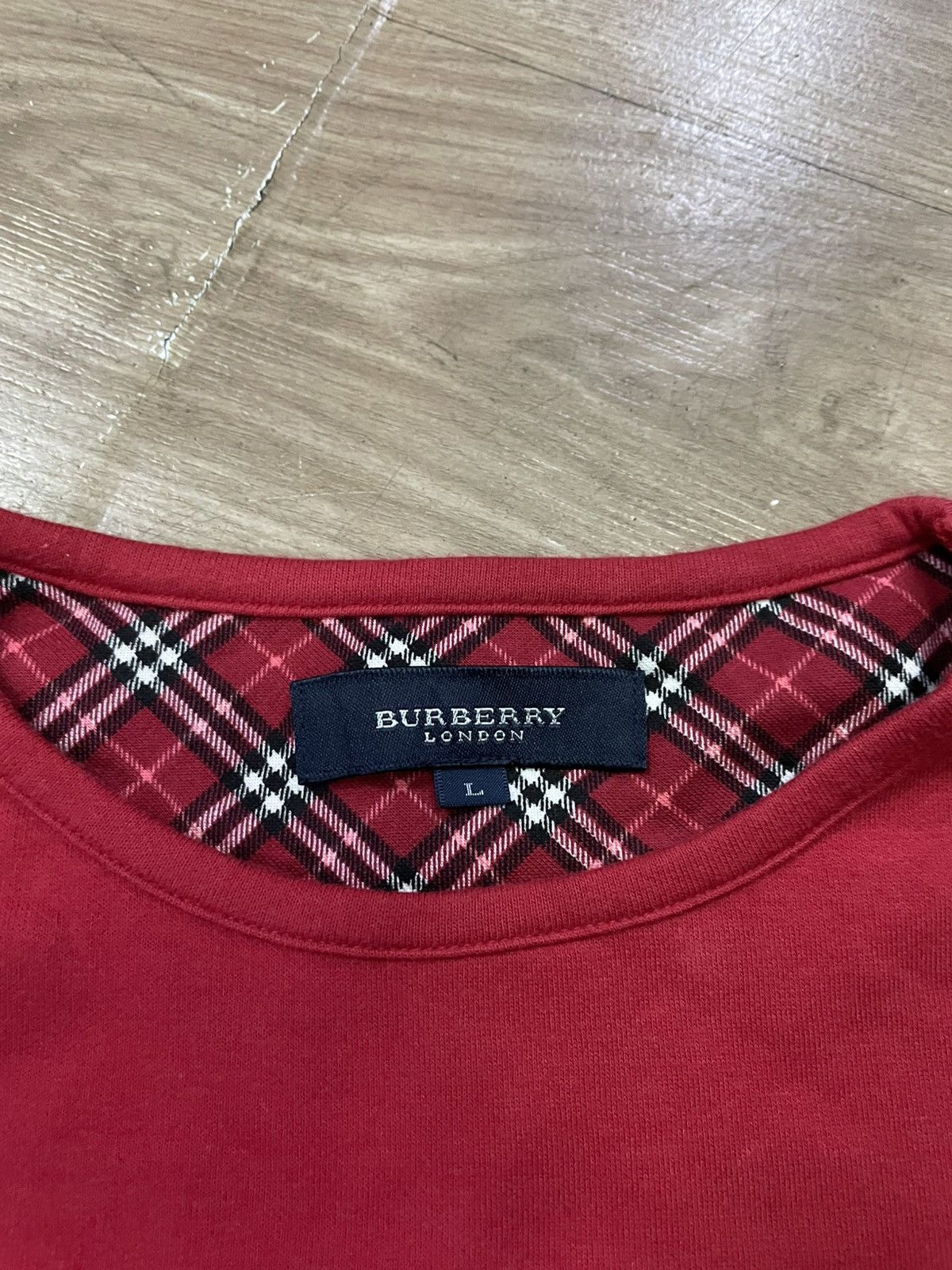 Burberry Burberry london red color sweatshirt Size US L / EU 52-54 / 3 - 3 Thumbnail
