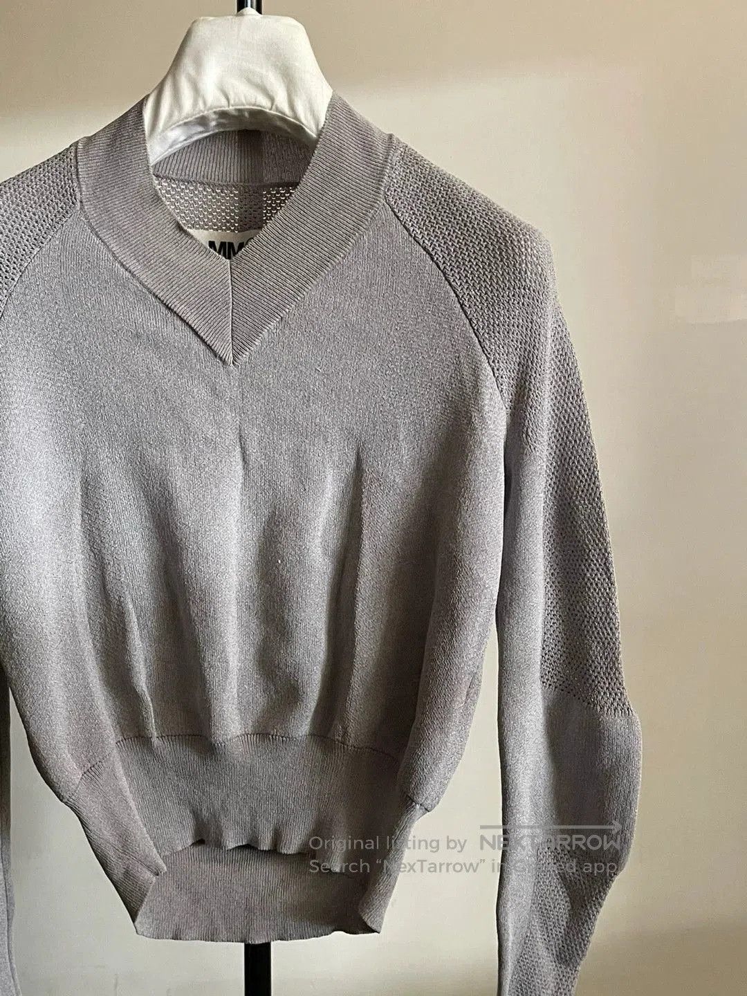 MM6 Maison Margiela Knit Top with Unique Sleeves. Size S / US 4 / IT 40 - 6 Thumbnail