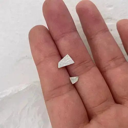 Other 🔥925 Silver retro irregular geometric ear studs Size ONE SIZE - 4 Thumbnail