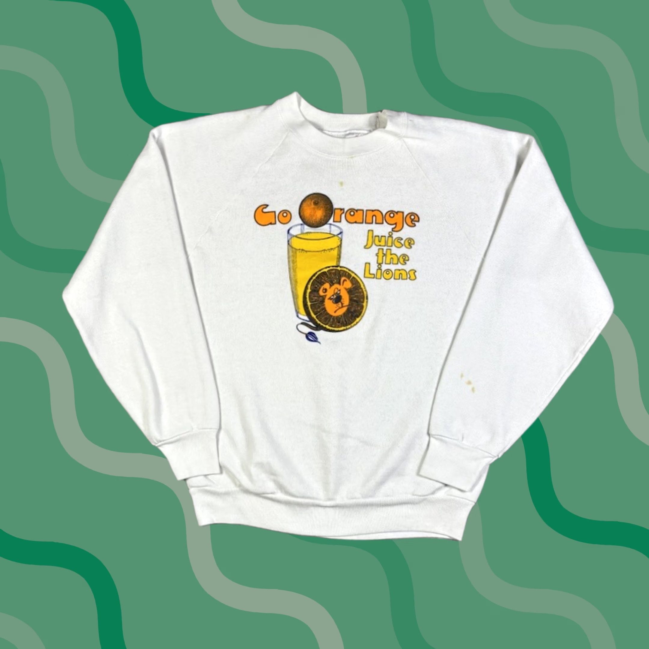 Vintage VINTAGE Miller Orange Juice Promo Pullover Sweatshirt Mens size S 90s Graphic Print Size US S / EU 44-46 / 1 - 1 Thumbnail