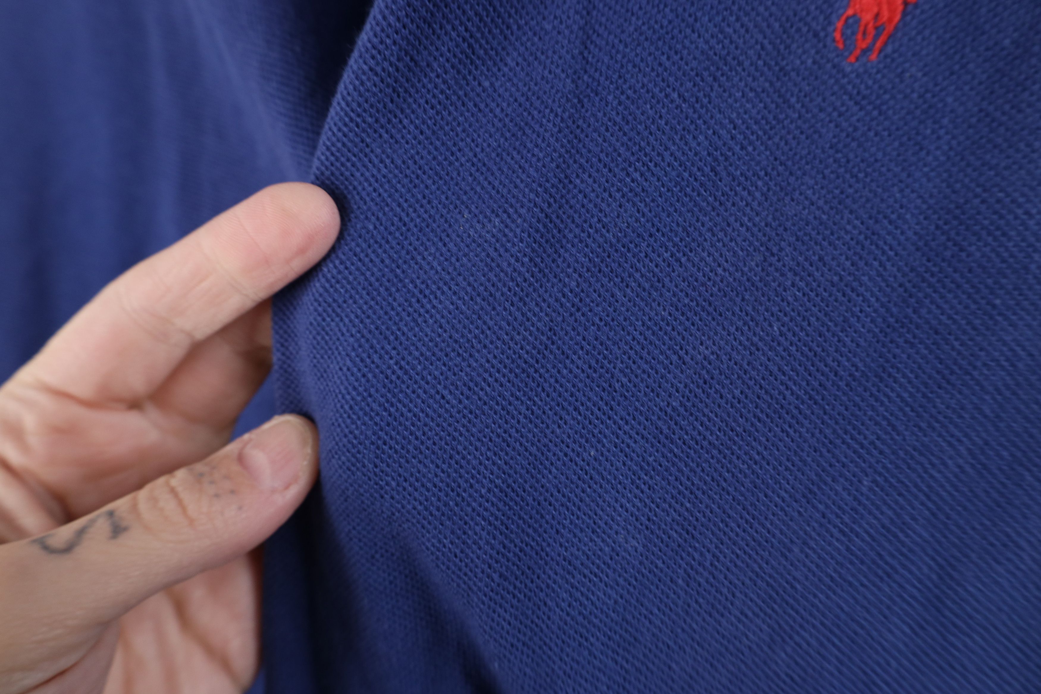 Ralph Lauren Vintage 90s Ralph Lauren Long Sleeve Rugby Polo Shirt Blue Size US L / EU 52-54 / 3 - 5 Thumbnail