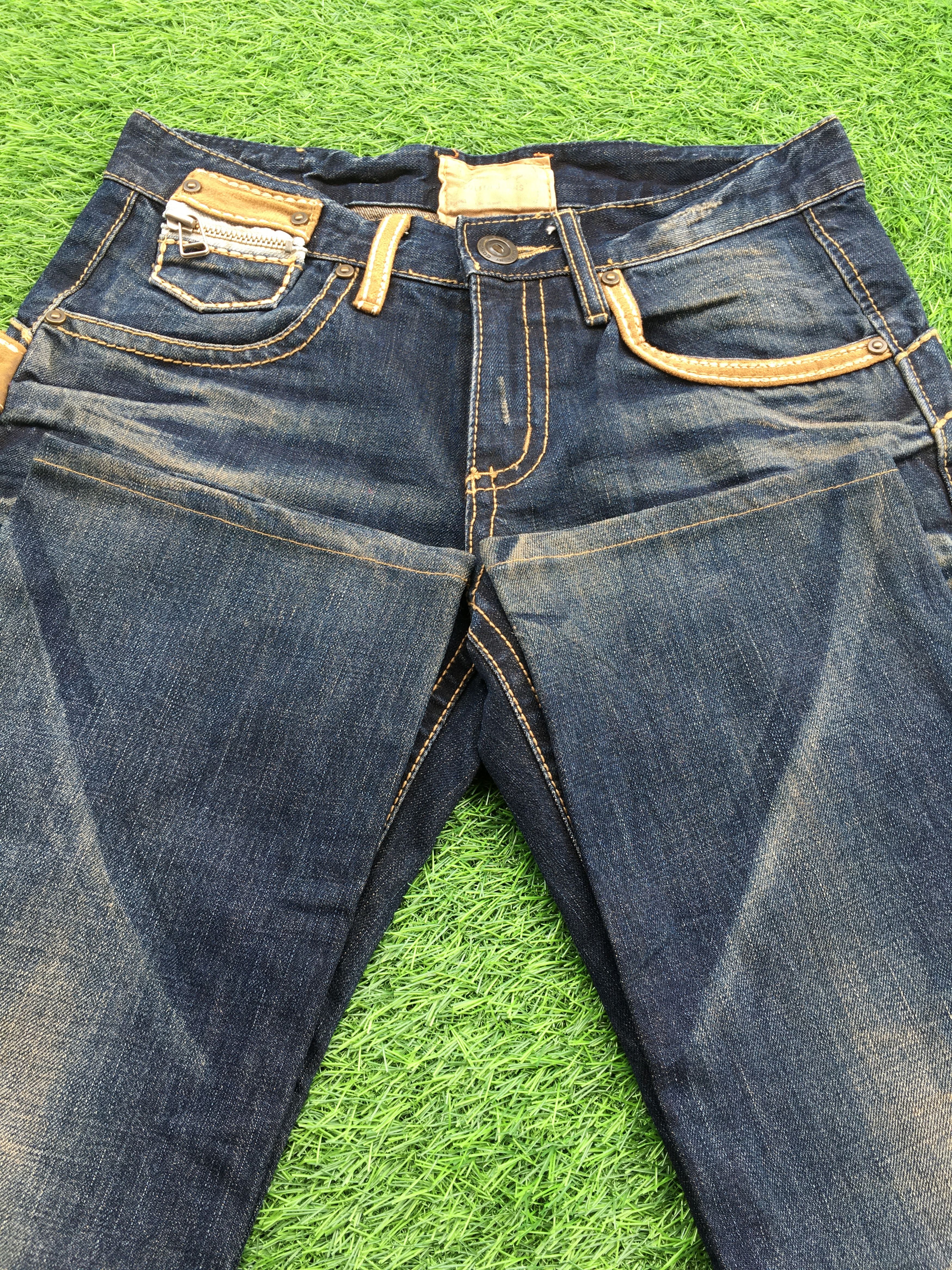 Japanese Brand × Jean Japanese embellished slim straight jeans D-1104 Size US 29 - 5 Thumbnail