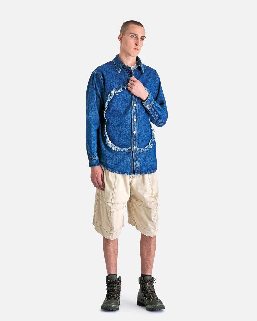 Edward Cuming o1s1v1r1oon0925 Circle Overshirt in Blue Size US S / EU 44-46 / 1 - 2 Thumbnail