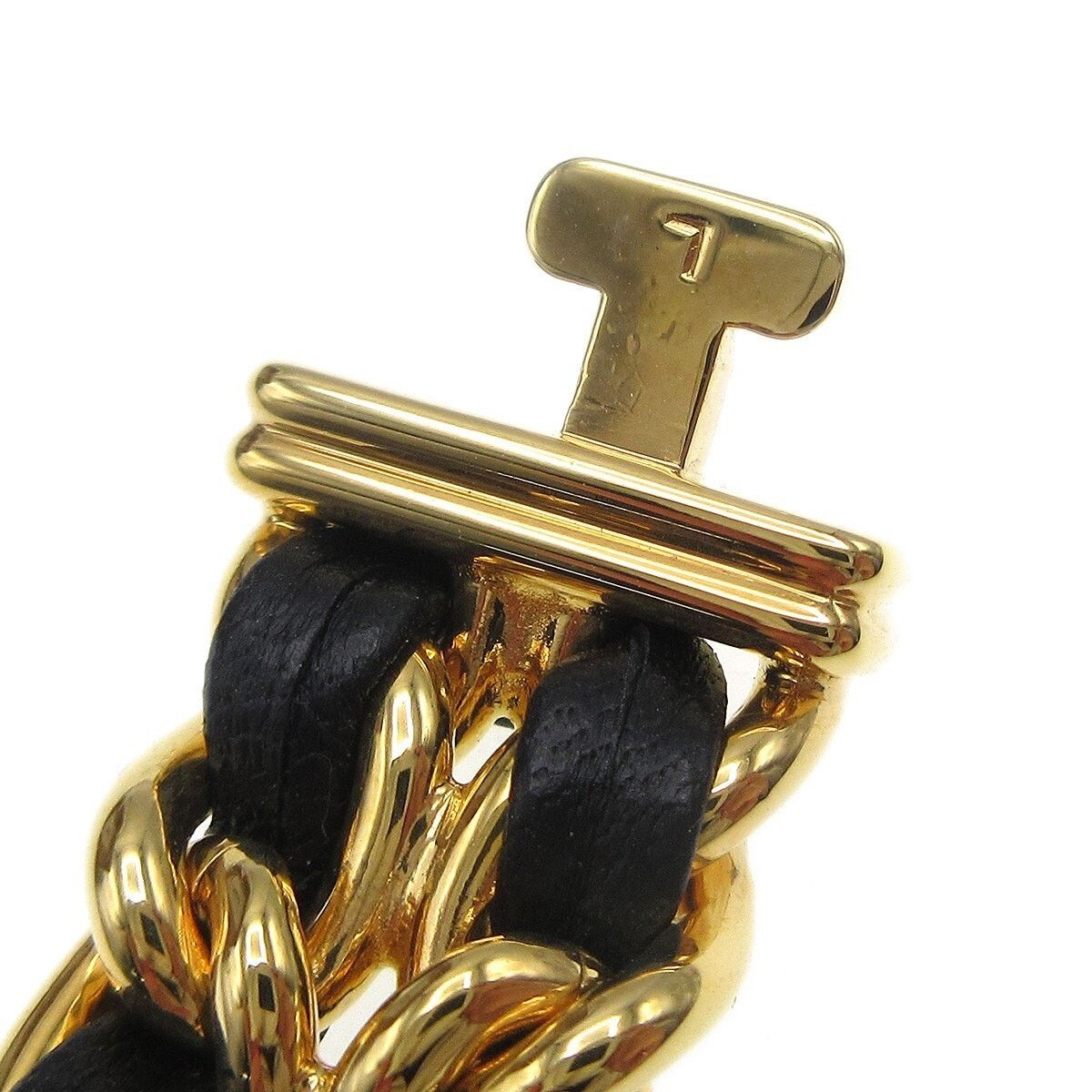 Chanel Metal And Leather Premiere Rock Quartz Watch