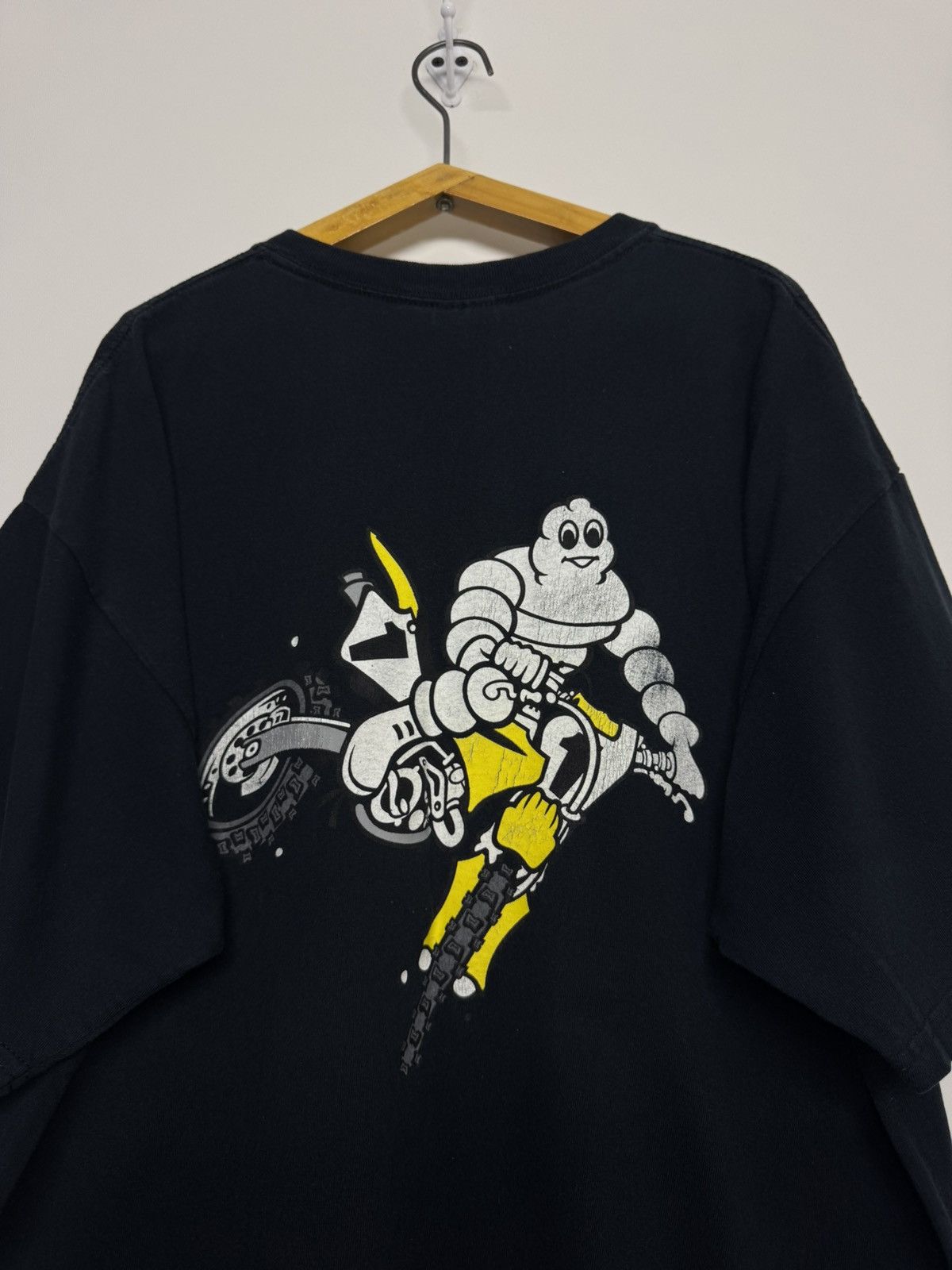 Gildan Vintage Y2k Michelin Big Logo T-Shirt Size US XL / EU 56 / 4 - 4 Thumbnail