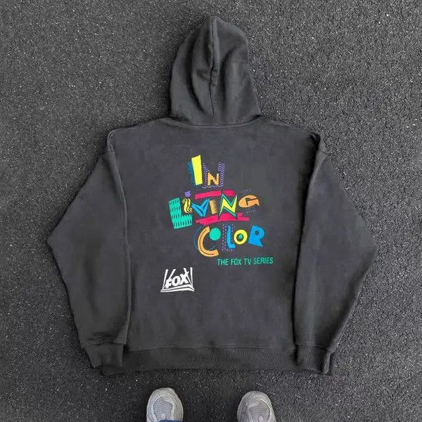 VIBE Hip Hop Street Creative Graffiti Hooded Sweatshirt Size US XXL / EU 58 / 5 - 7 Thumbnail