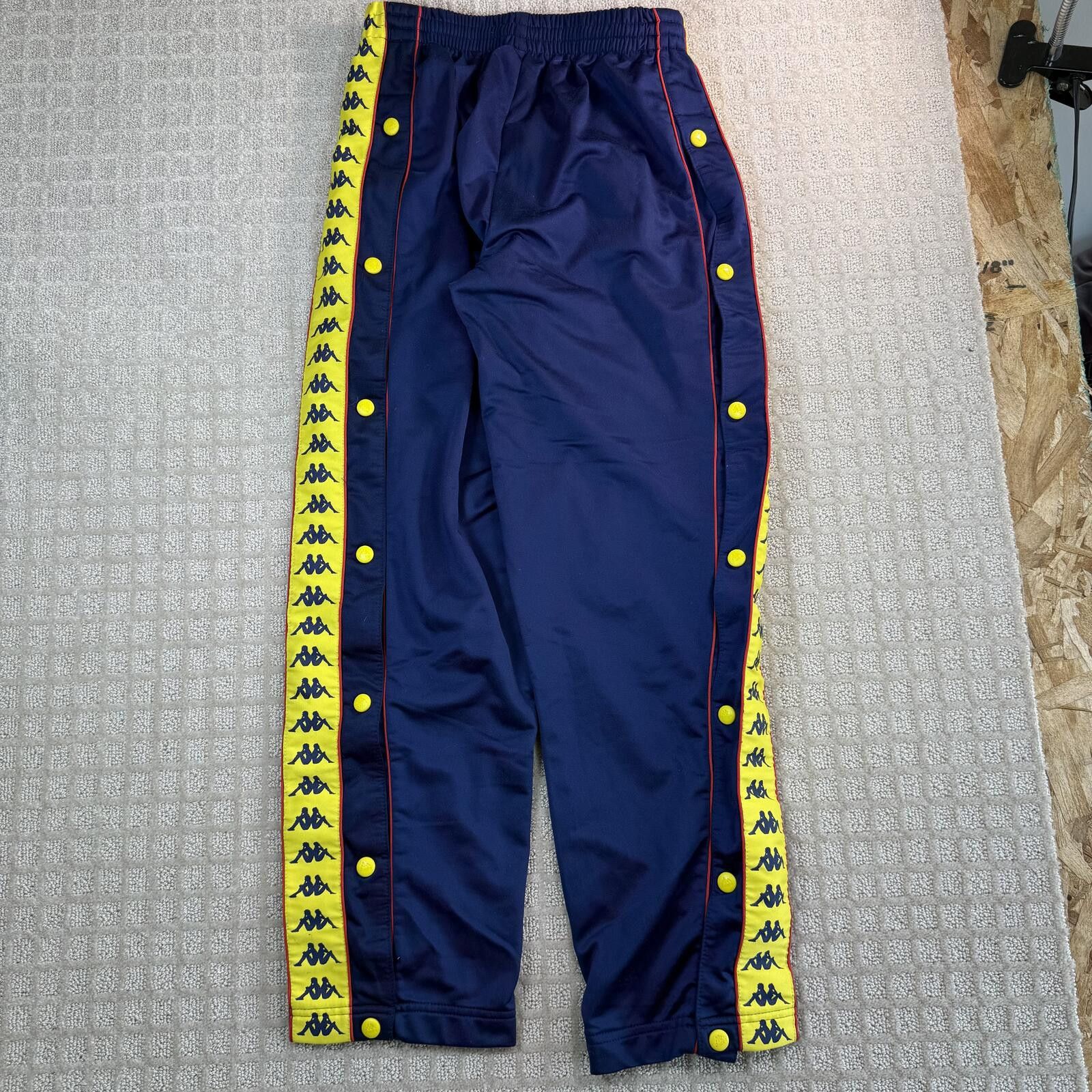 Kappa vintage kappa track pants navy yellow tape y2k m Size US 32 / EU 48 - 8 Thumbnail