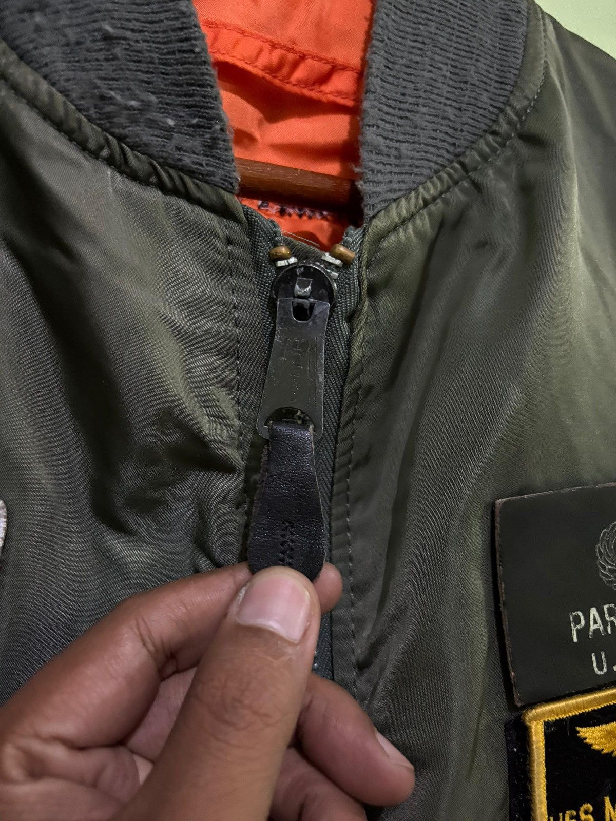 Alpha Industries VTG Alpha Industries MA-1 Jacket Destruct System Para rescue Size US M / EU 48-50 / 2 - 13 Thumbnail