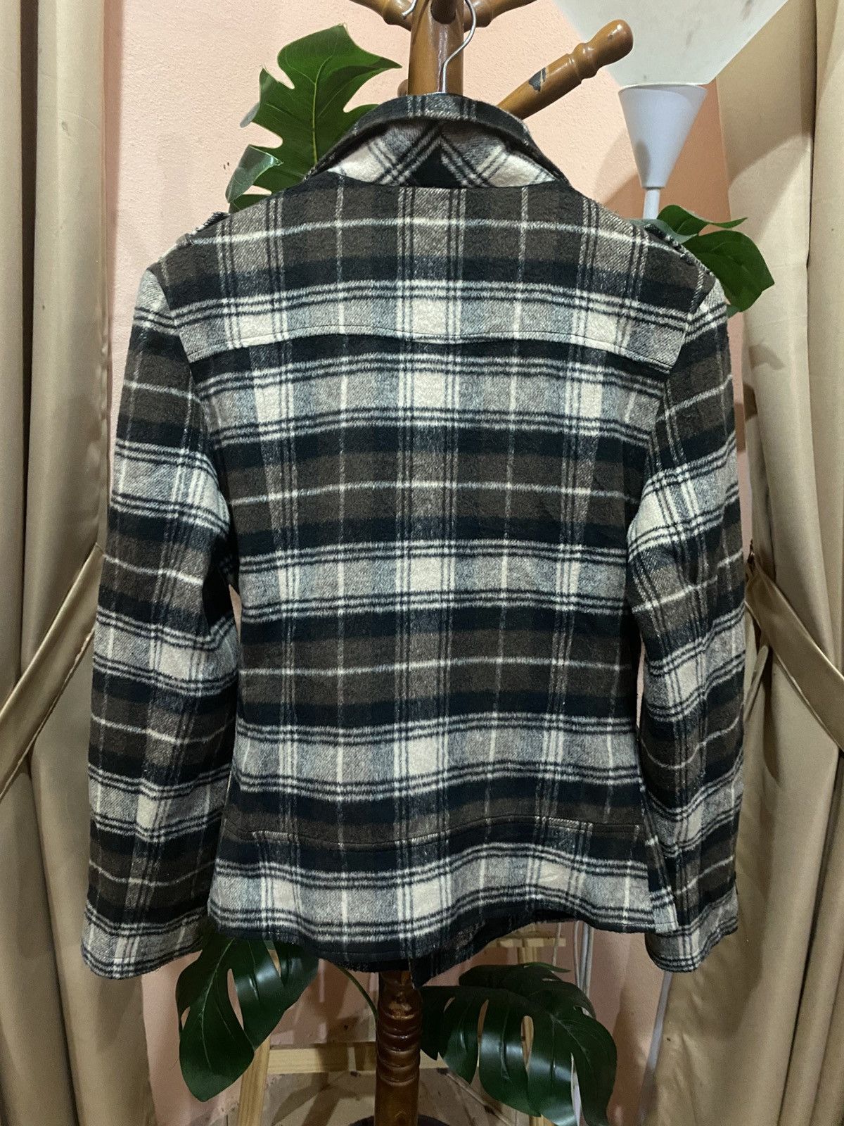 Vintage VINTAGE PLAID DOUBLE COLLAR JACKET Size US S / EU 44-46 / 1 - 7 Thumbnail
