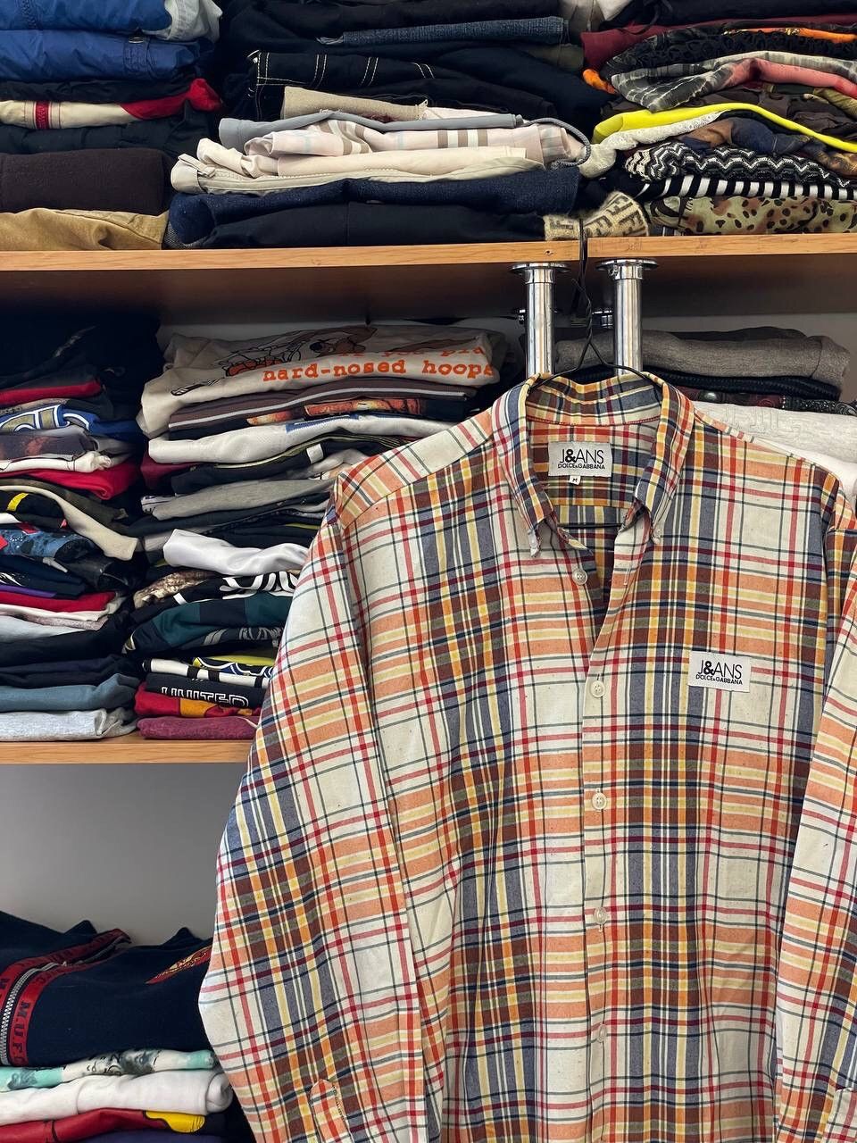 Dolce & Gabbana Vintage Dolce & Dabbana Luxury Button Up Checked Shirt Size US M / EU 48-50 / 2 - 3 Thumbnail