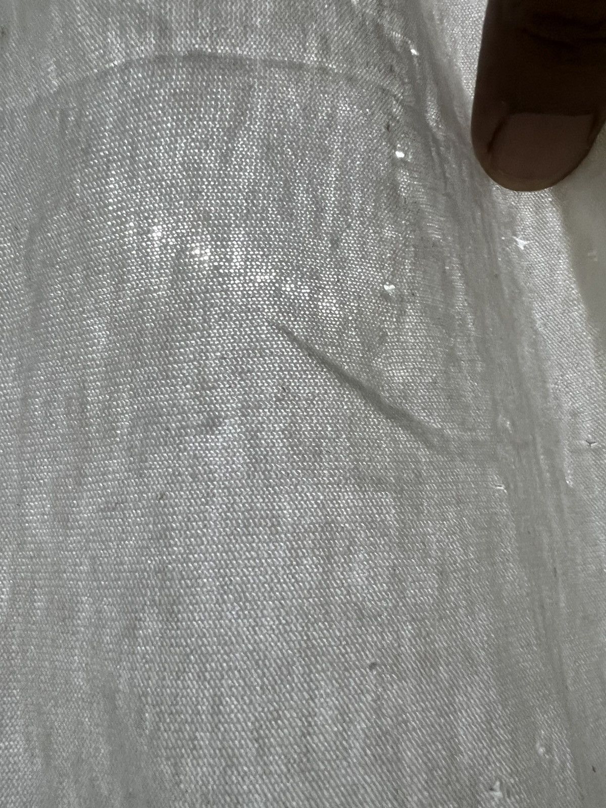 Vintage VINTAGE THRASHED FADED WHITE PLAIN PAPER THIN ERD GRUNGE Size US XL / EU 56 / 4 - 13 Thumbnail