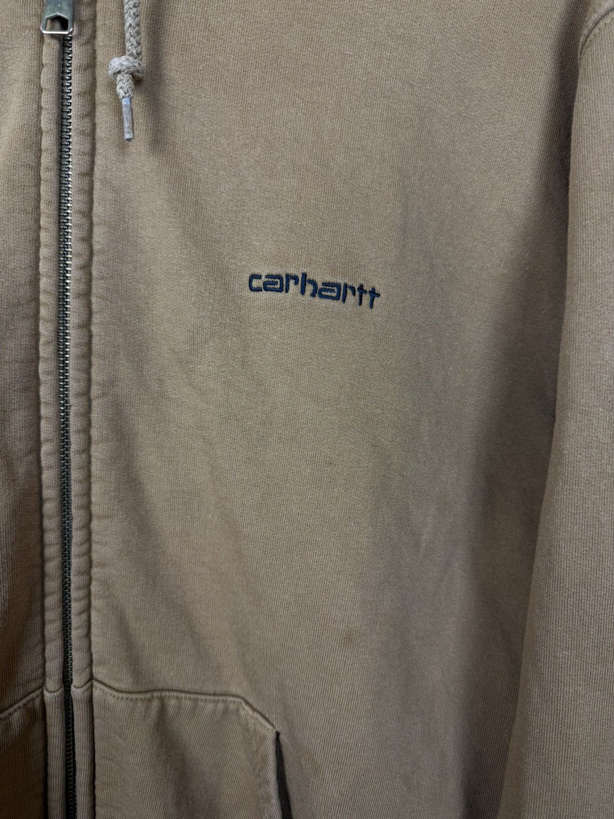 Carhartt Vintage Carhartt Embroidered Logo Zip Hoodie Brown L Size US L / EU 52-54 / 3 - 3 Thumbnail