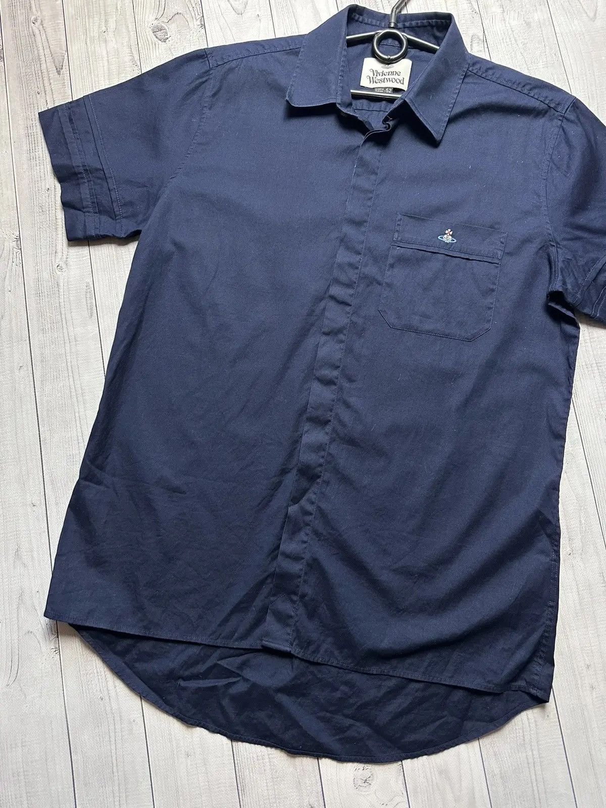 Vivienne Westwood Vintage Vivienne Westwood navy shirt logo size L Size US L / EU 52-54 / 3 - 3 Thumbnail