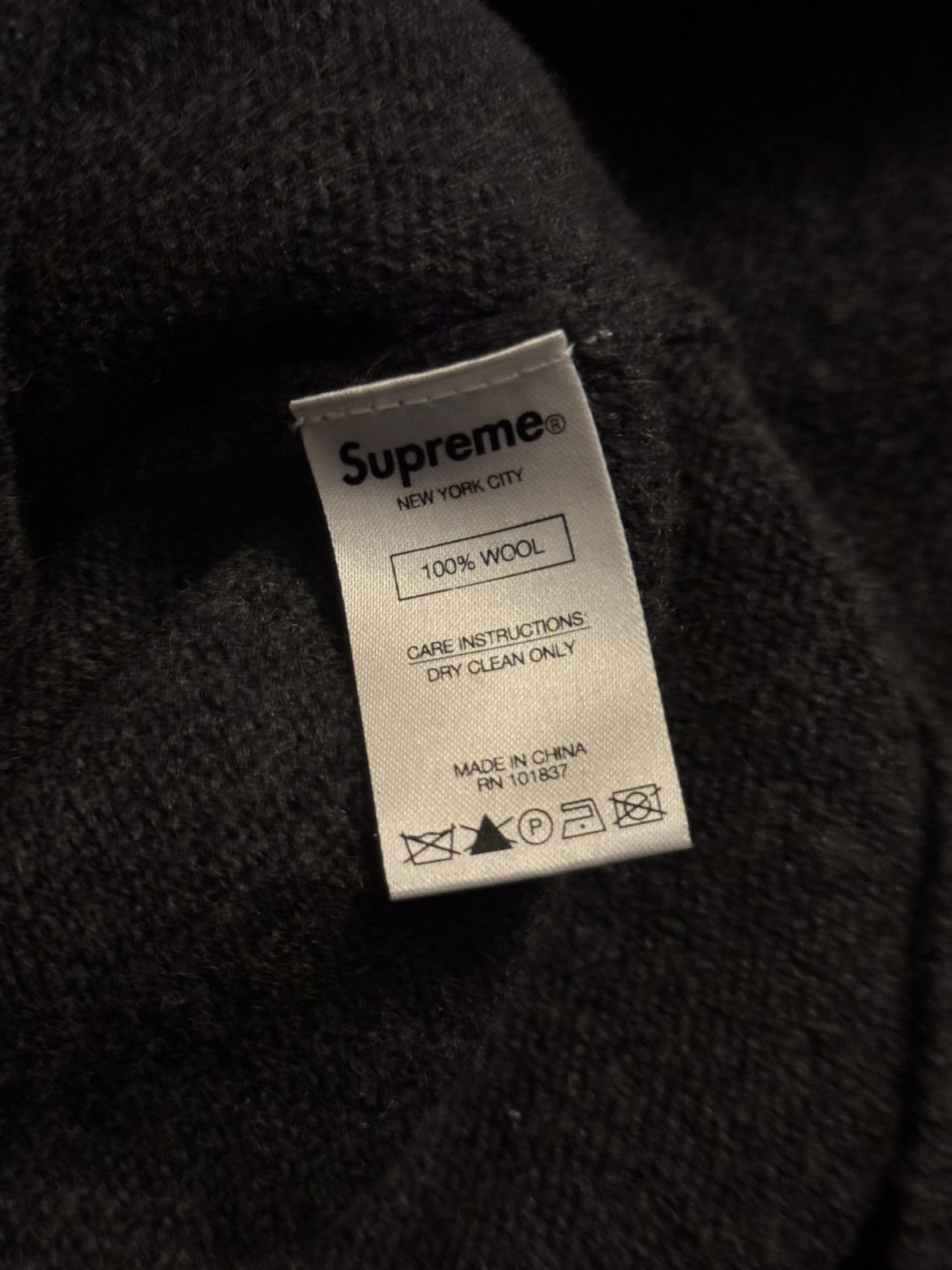 Supreme SS19 Supreme Stone wash sweater Size US XL / EU 56 / 4 - 9 Thumbnail
