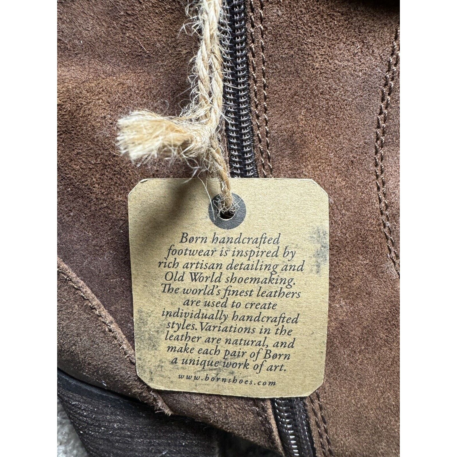 Born Born Hand Crafted Footwear, Distressed Suede Combat Boots Size US 11 / IT 41 - 8 Thumbnail